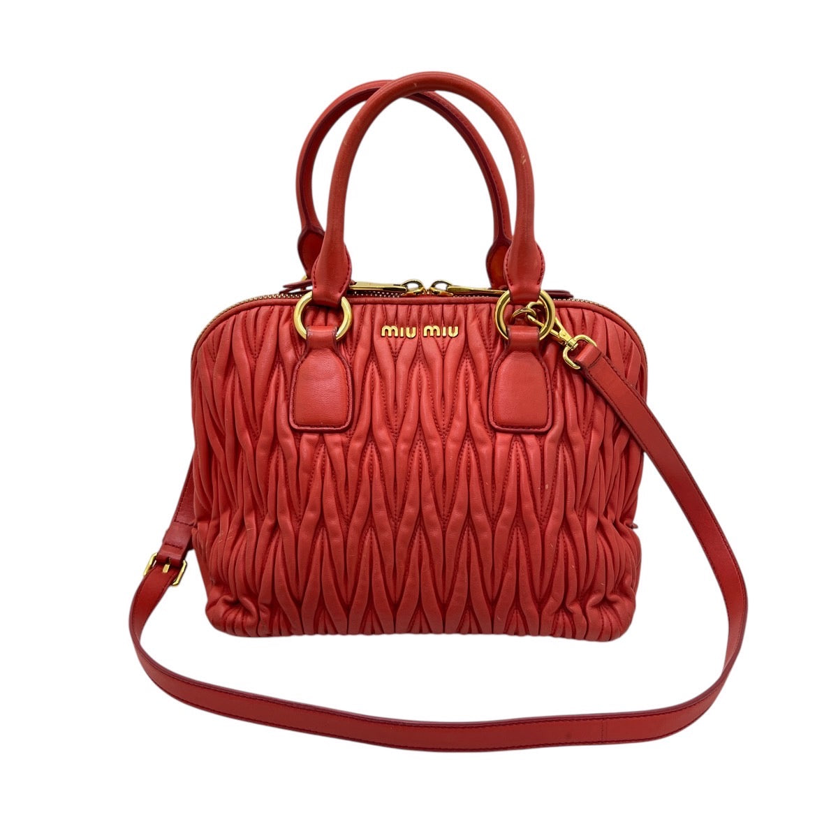 Borsa a tracolla in nappa goffrata