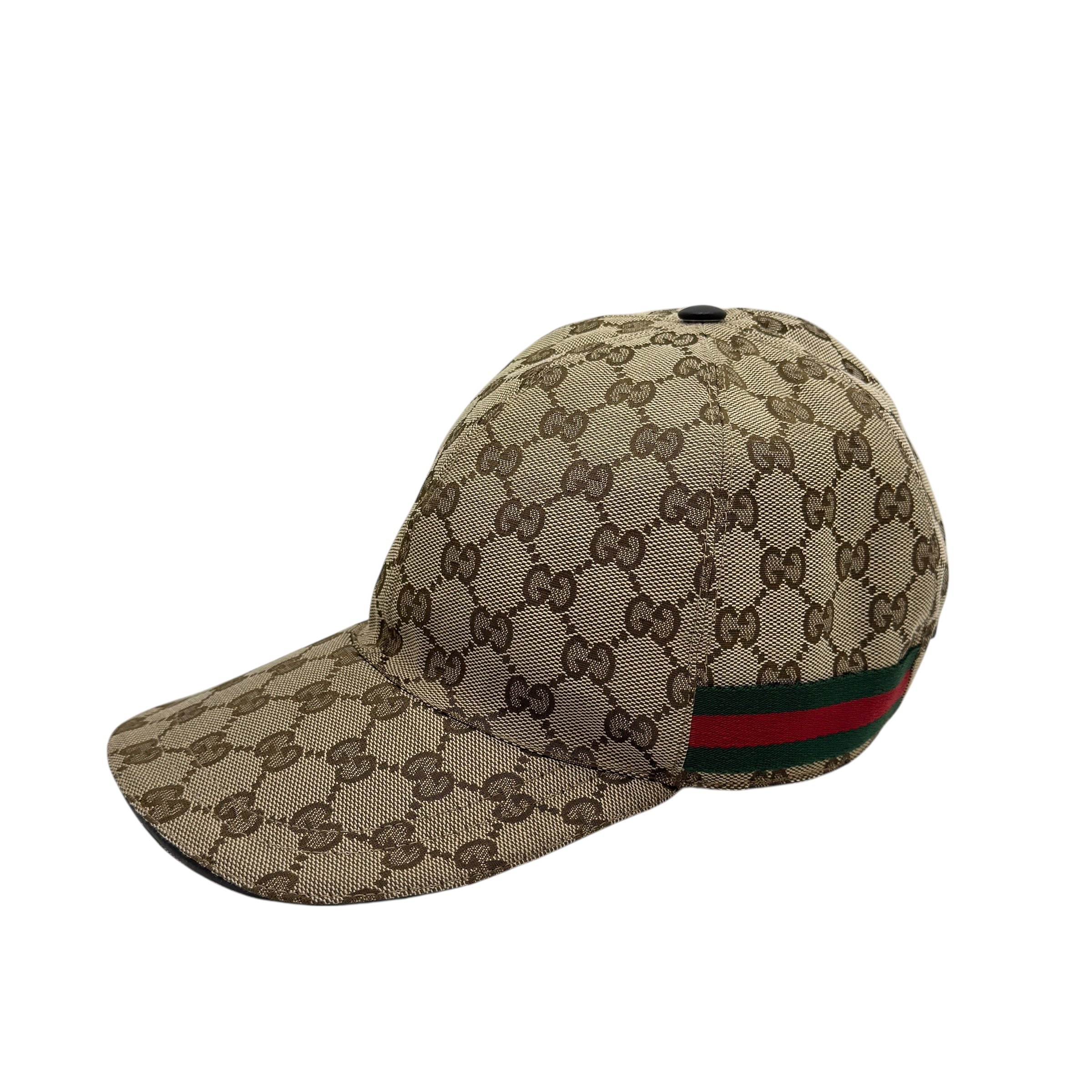 Cappellino da baseball in tessuto GG con Web taglia L