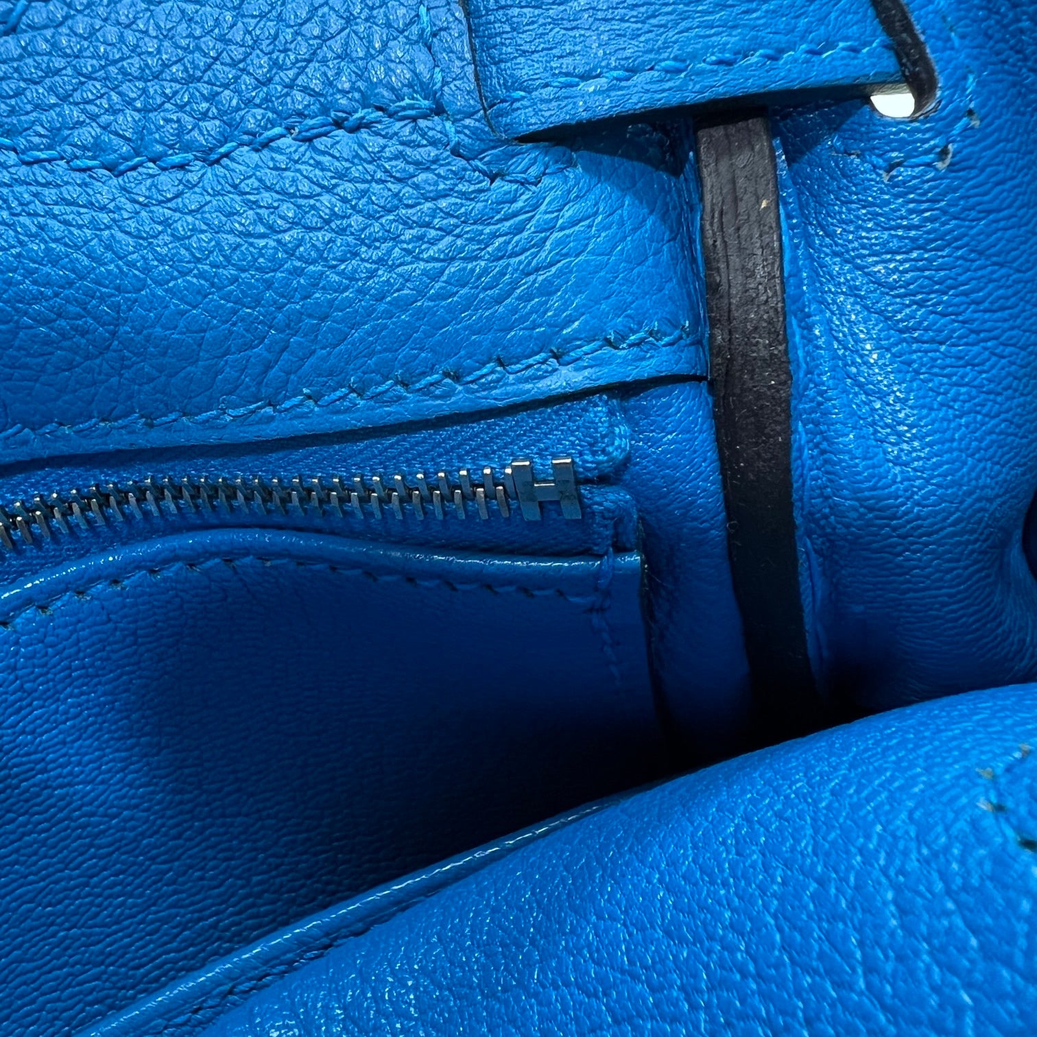 HERMÈS KELLY 32 EVERCOLOR BLU HYDRA