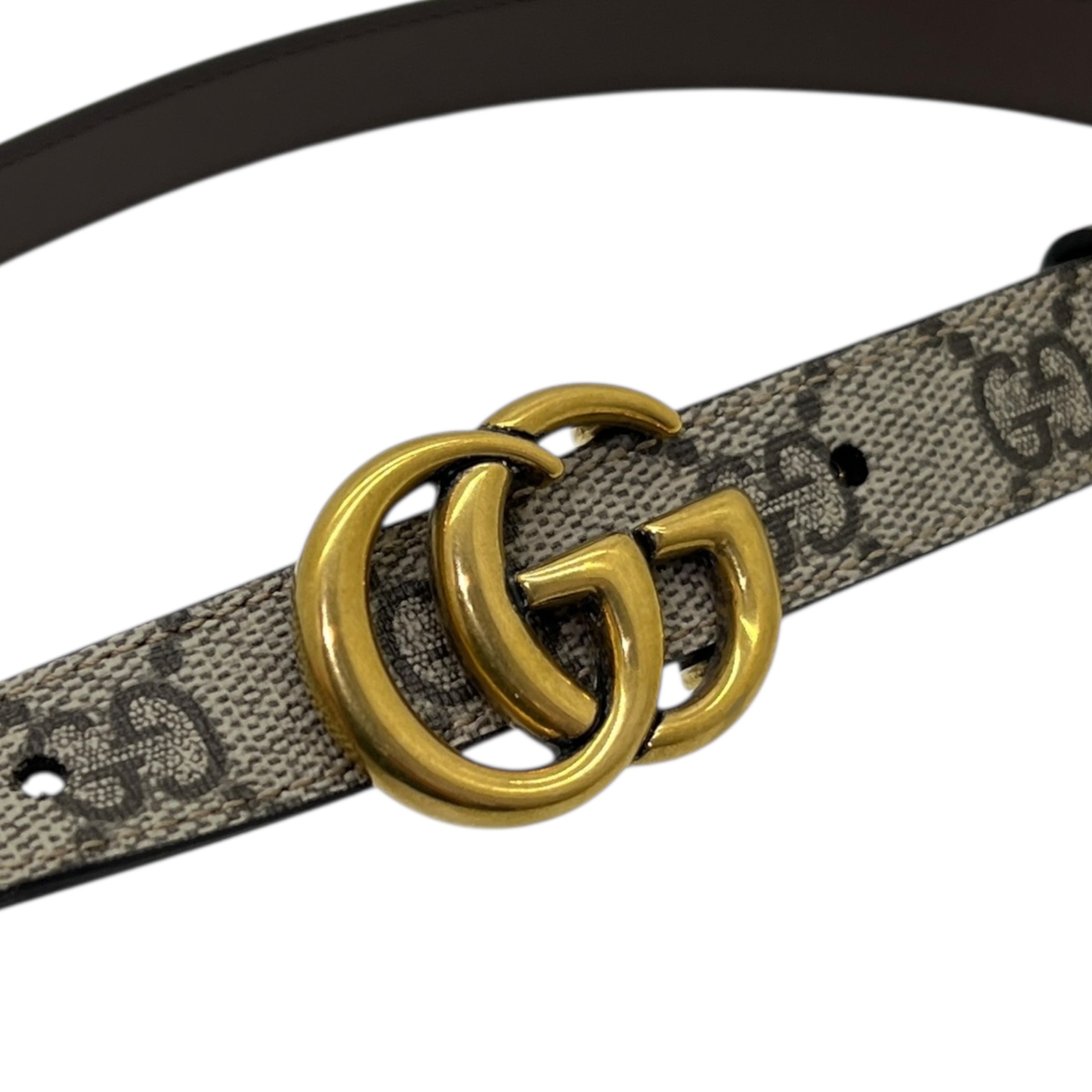 Cintura sottile reversibile GG Marmont taglia 75