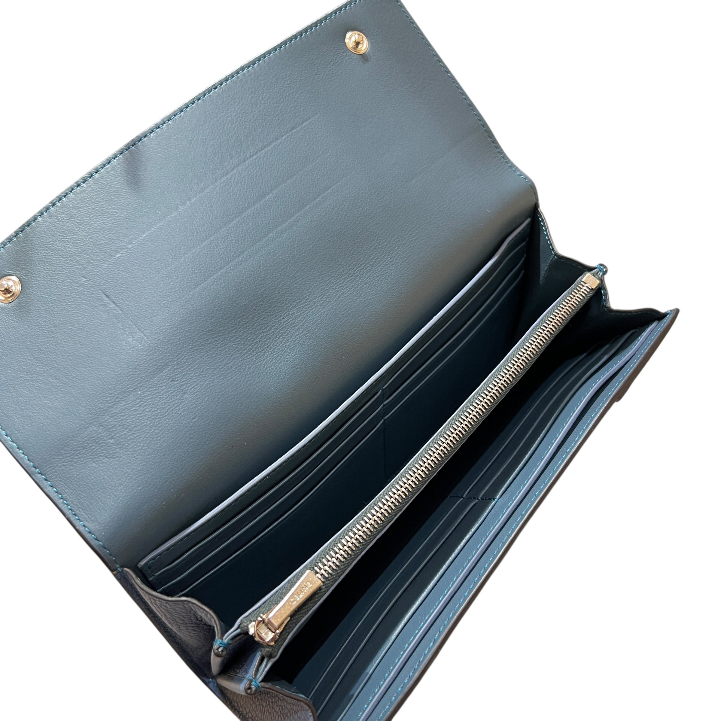 Portafoglio continental in pelle