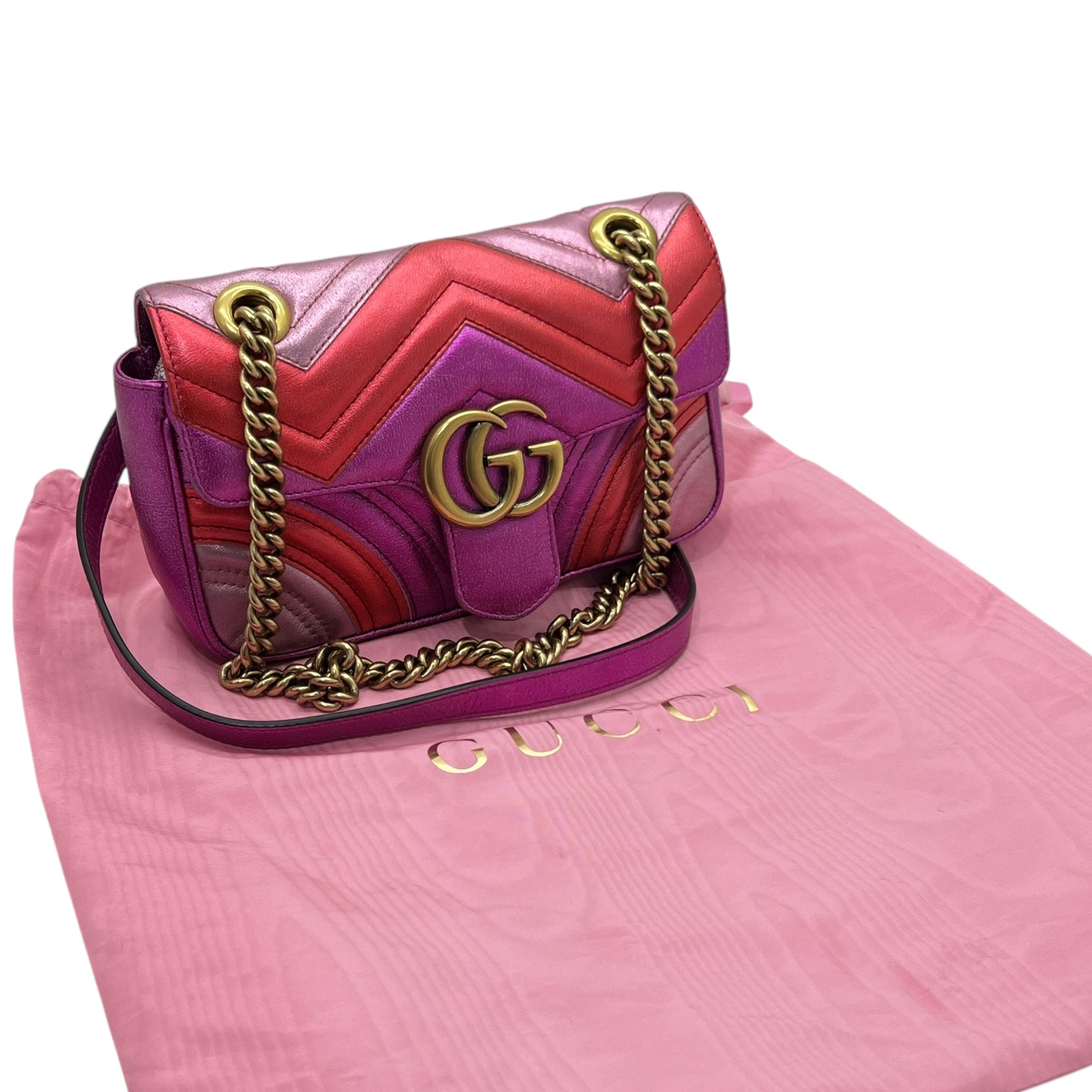 Borsa a spalla GG Marmont misura piccola