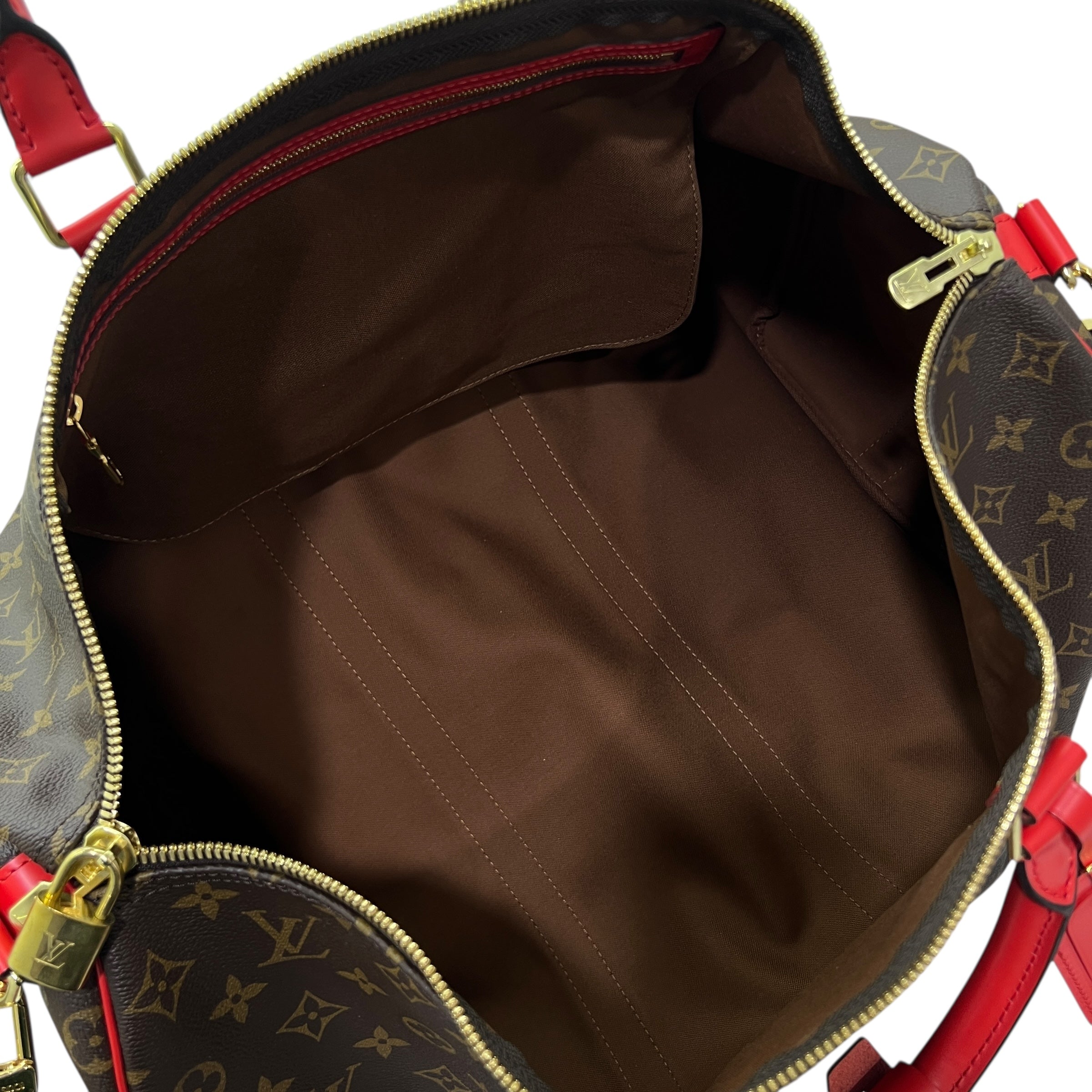 Keepall 50 Bandolière Coquelicot