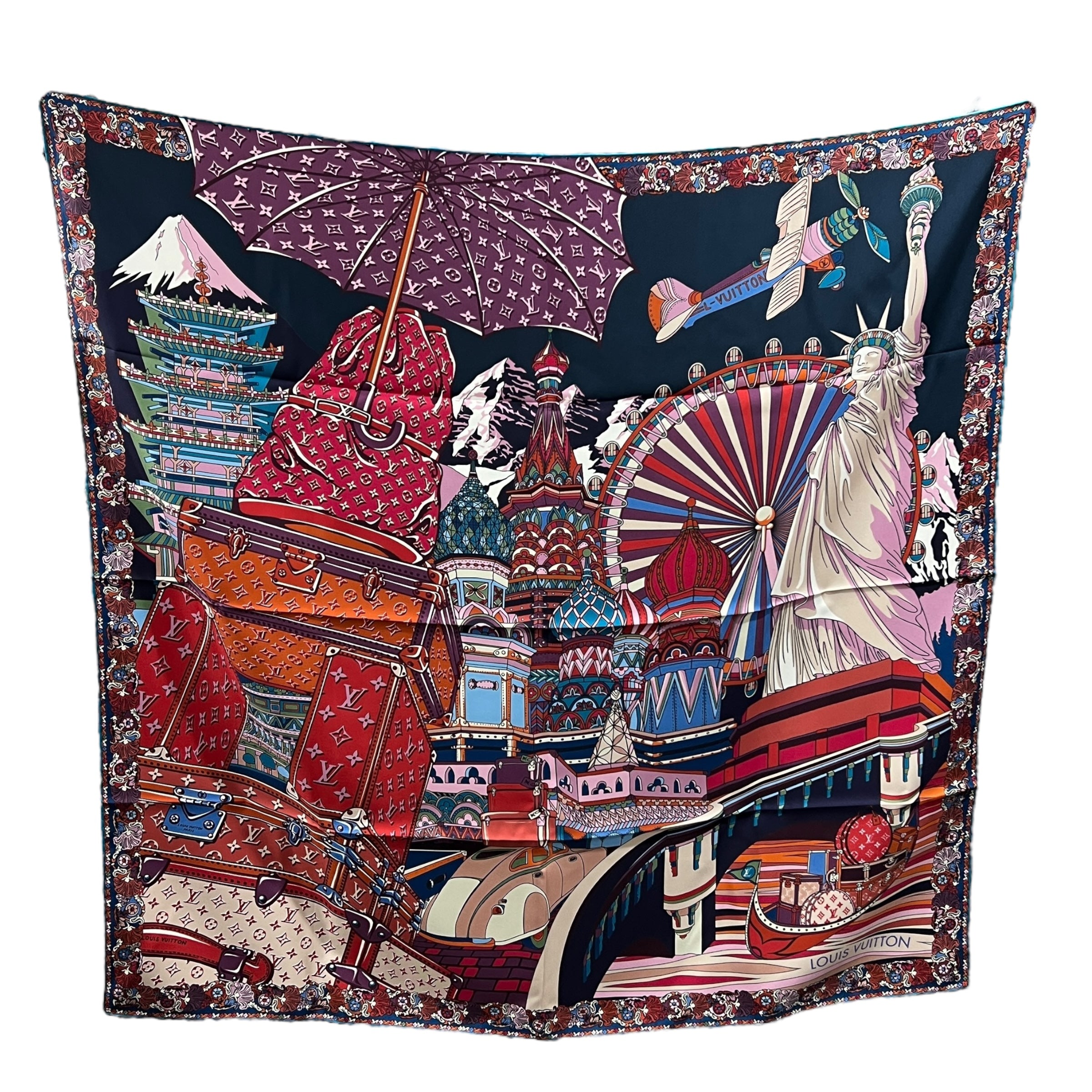 Foulard carré “The World is Yours”