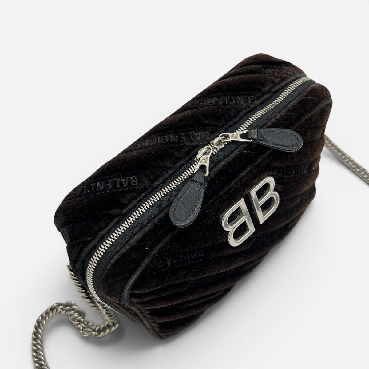 BB Reporter tracolla in velluto