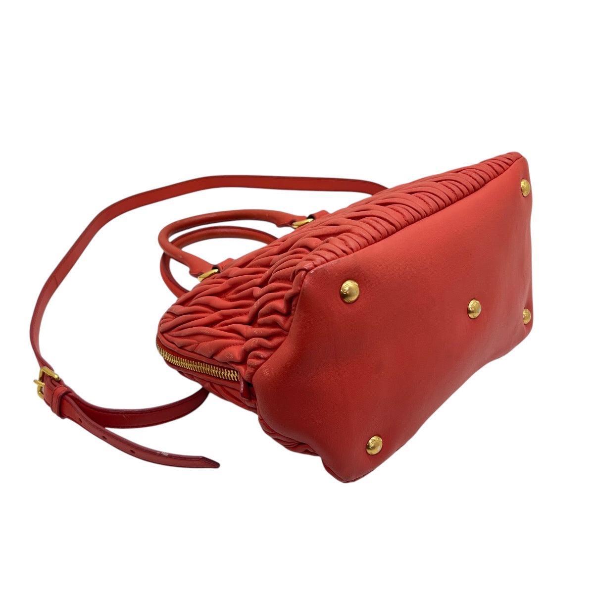 Borsa a tracolla in nappa goffrata