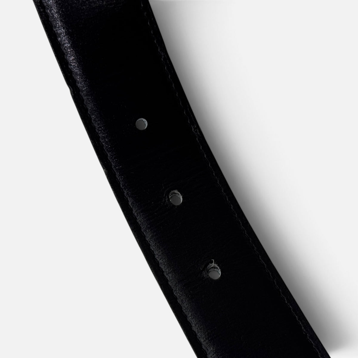 Fibbia H per cintura in pelle reversibile 32 mm taglia 110