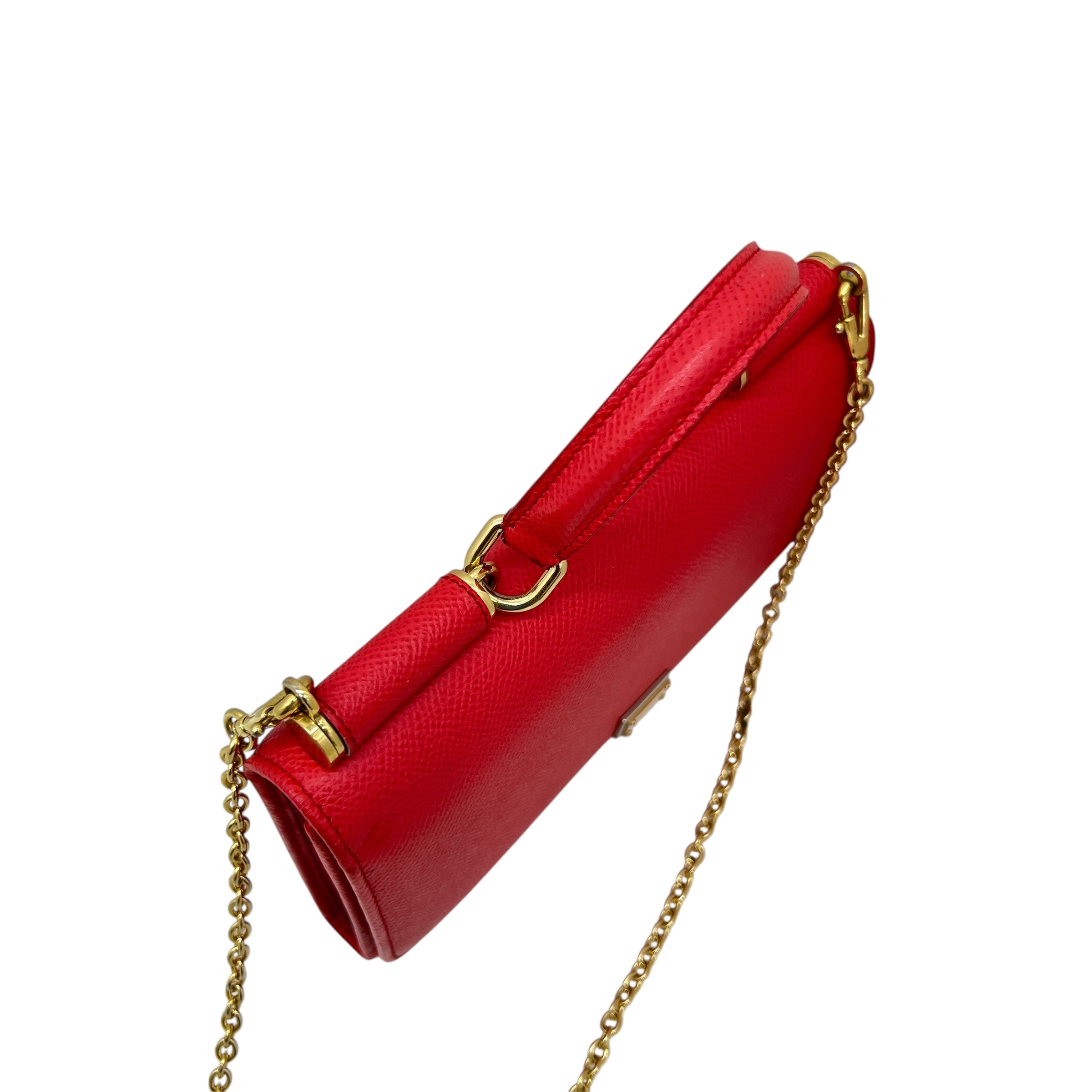 Mini bag in pelle di vitello stampa Dauphine