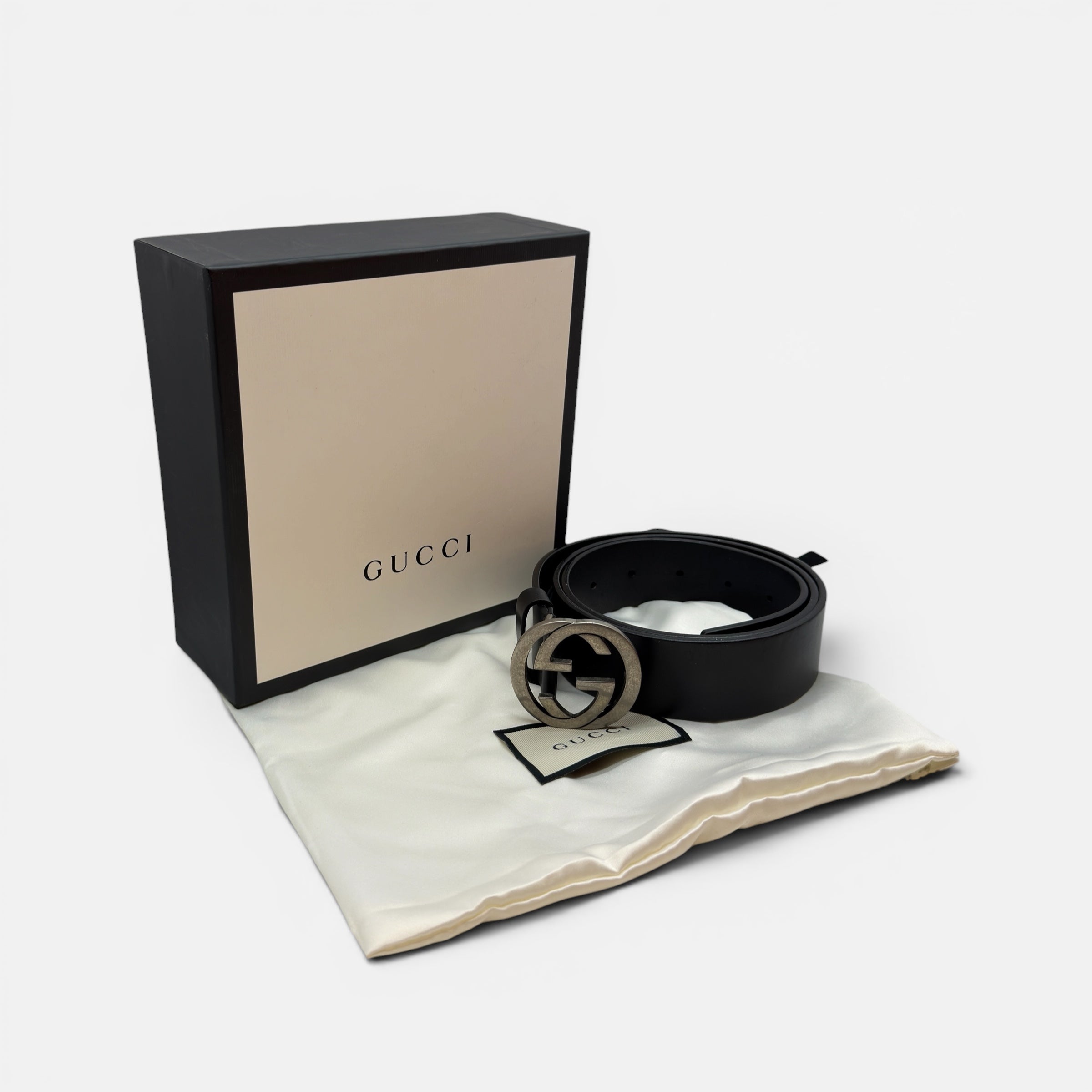 Cintura con fibbia incrocio GG taglia 90