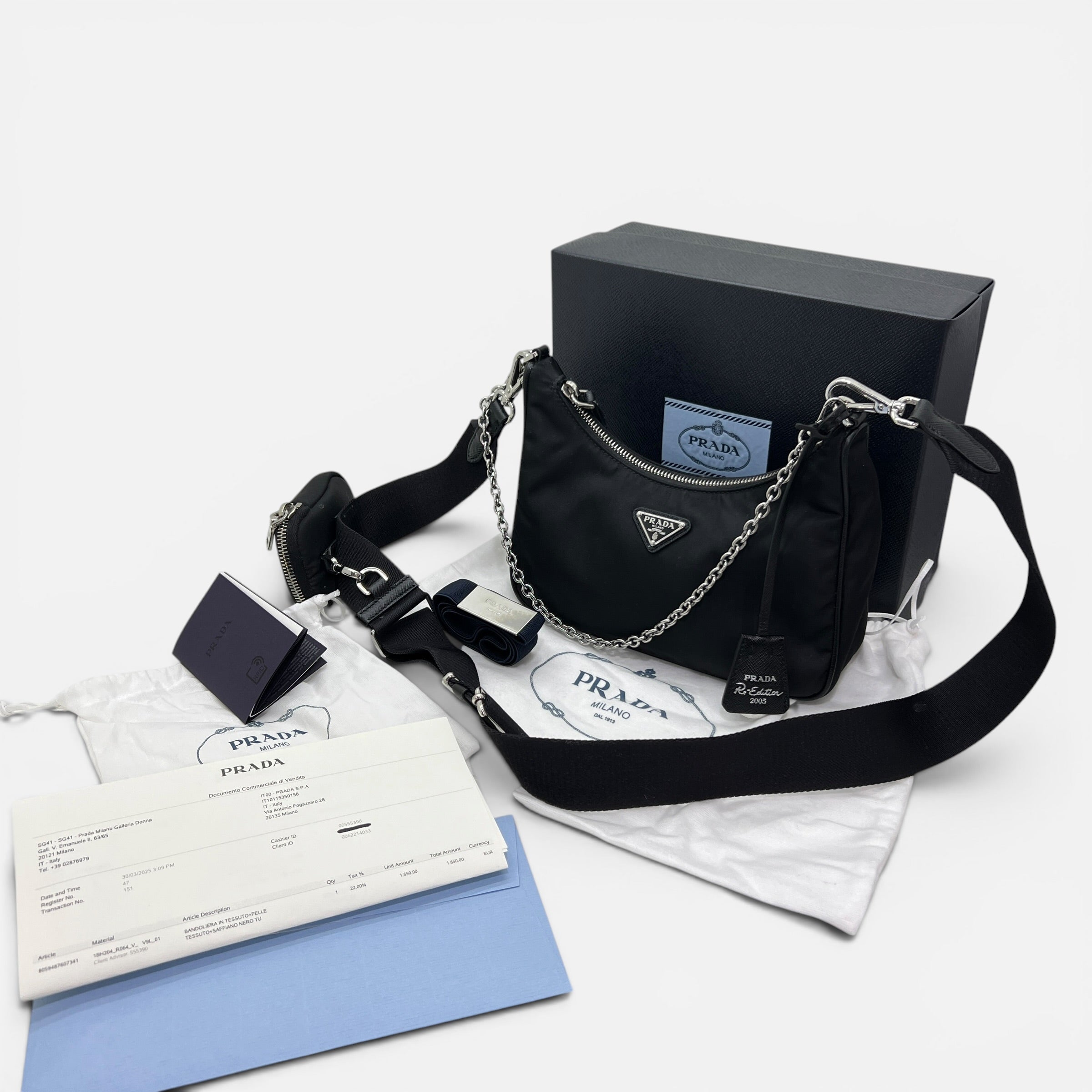 Borsa Re-Edition 2005 in Re-Nylon e Saffiano