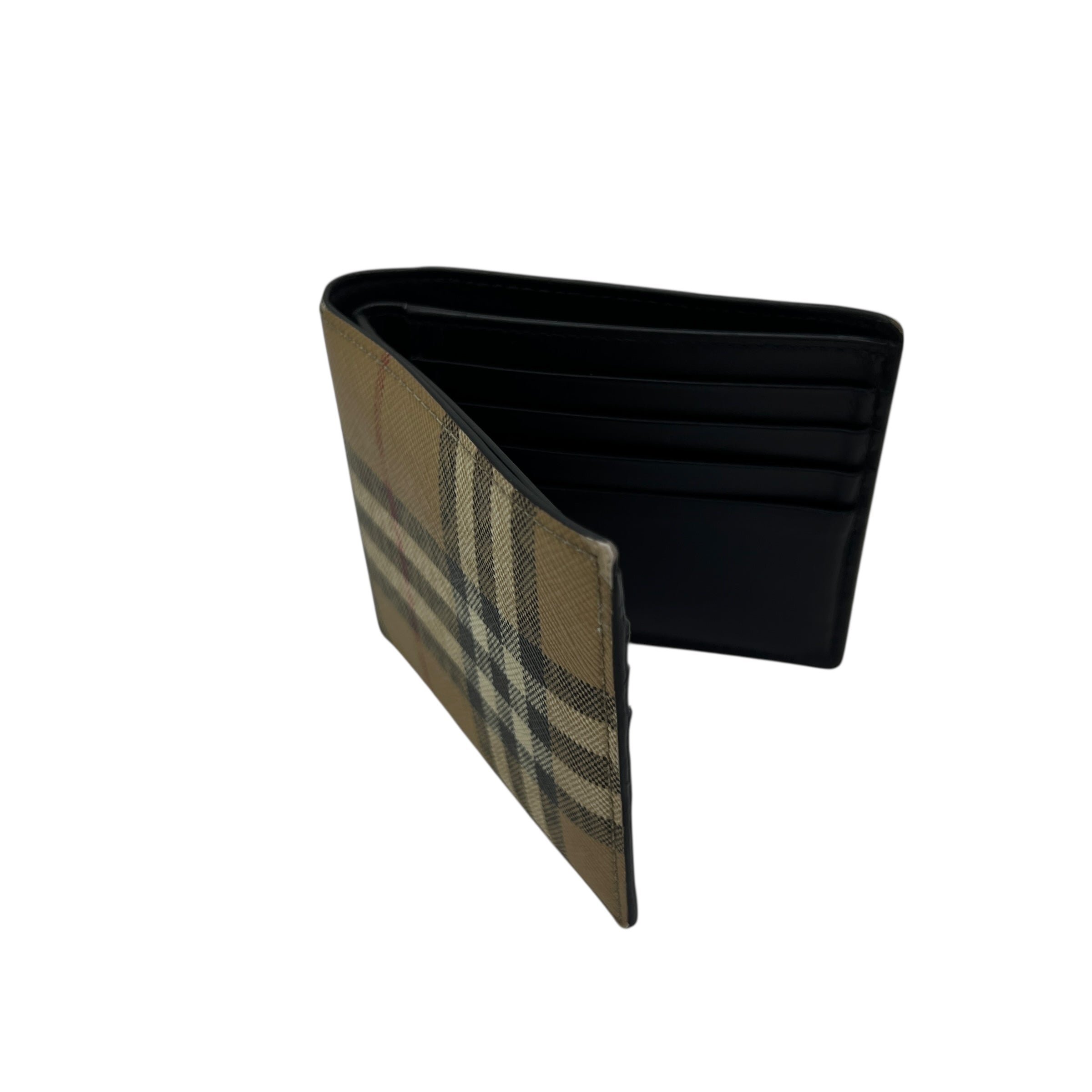 Portafoglio a libro Check sottile