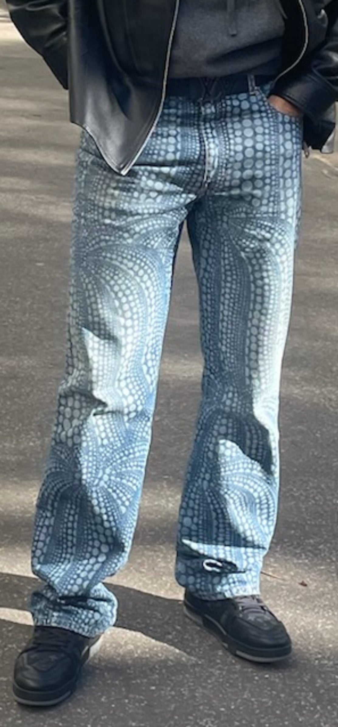 Louis Vuitton x Yayoi Kusama PUMPKIN denim jeans TG 33