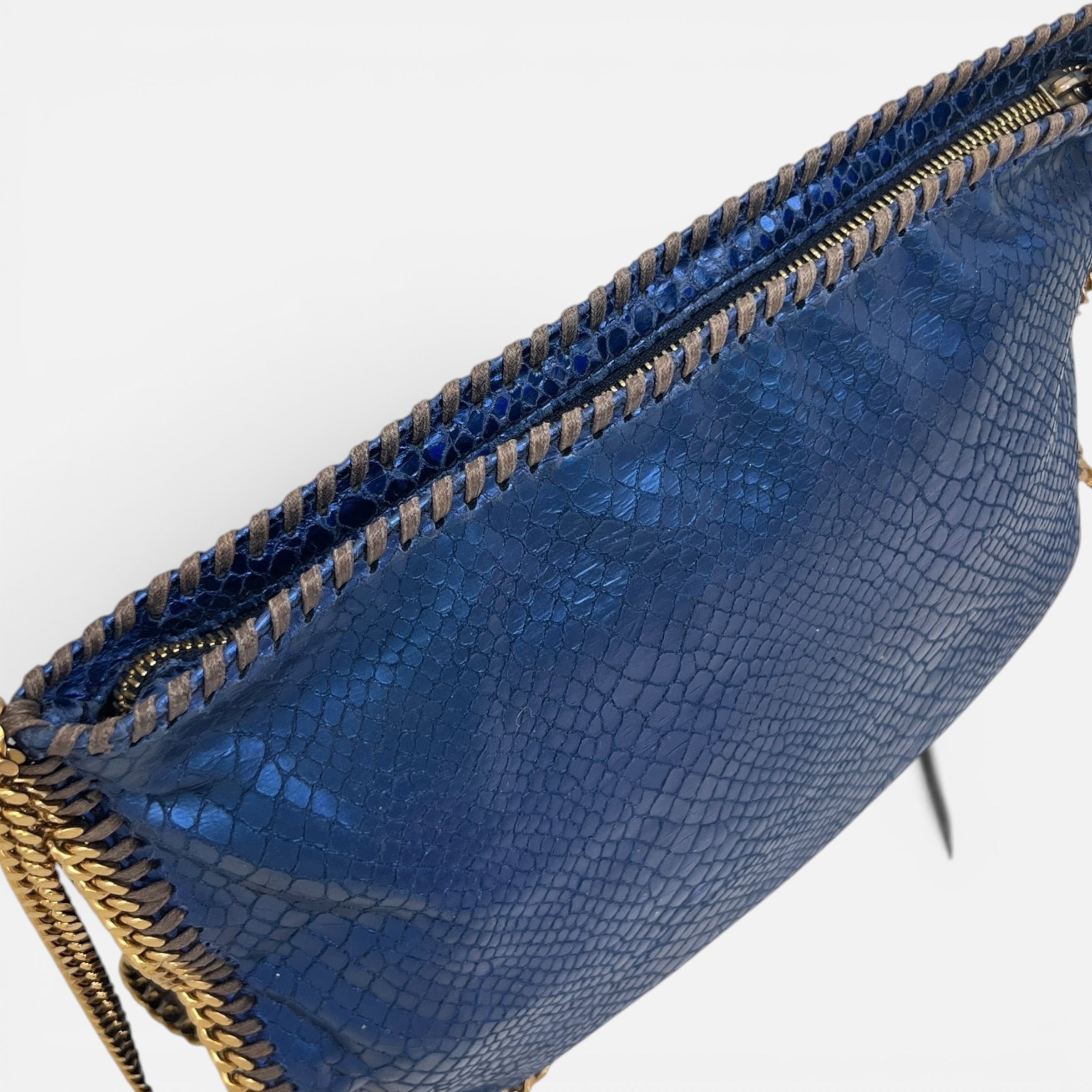 Borsa Falabella a tracolla Metallic Snake