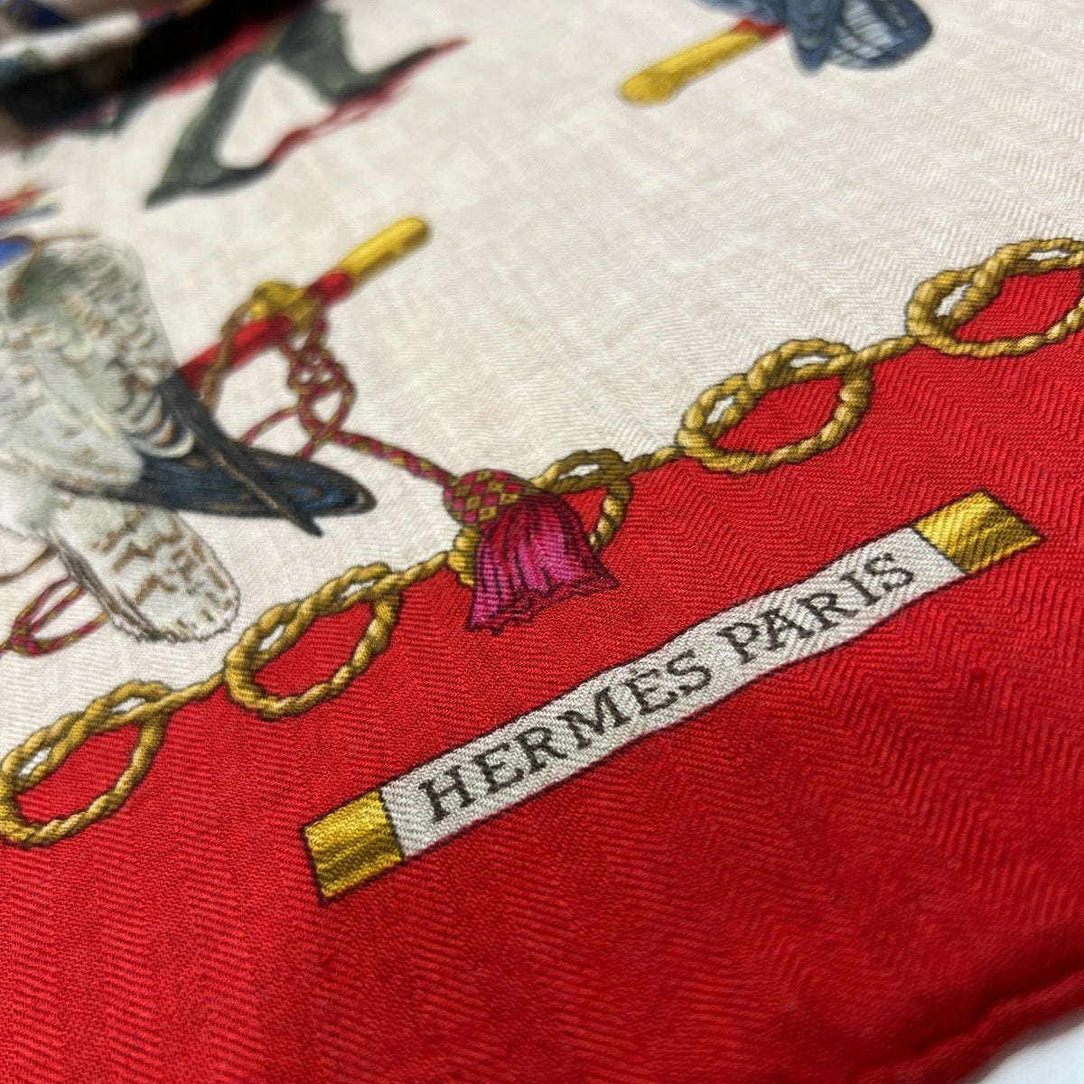 Carré 90 Les Oiseaux du Roy Cashmere e Seta