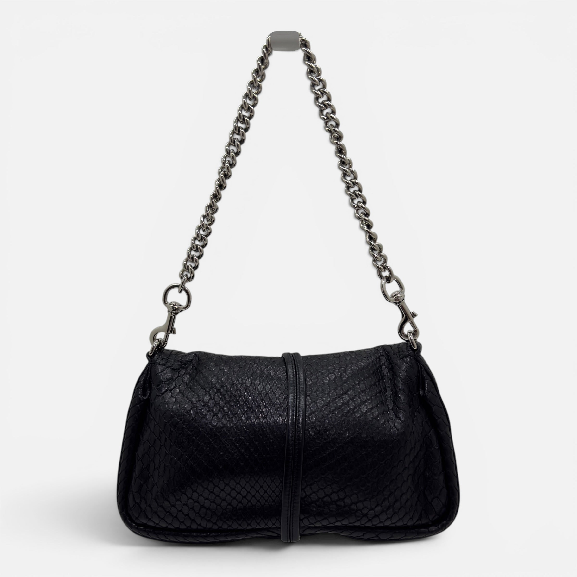 Borsa a spalla in pitone