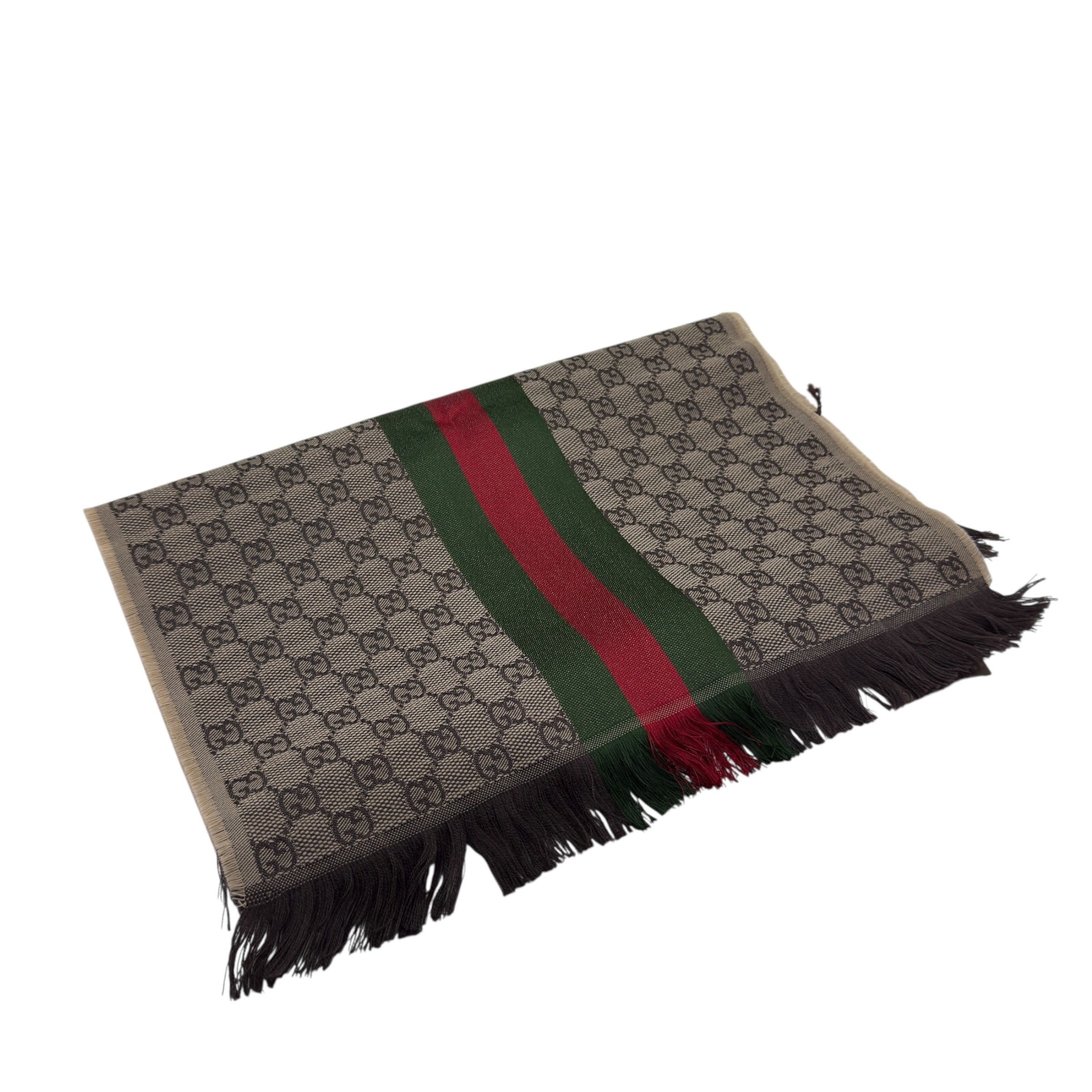 Scialle GG in lana e seta