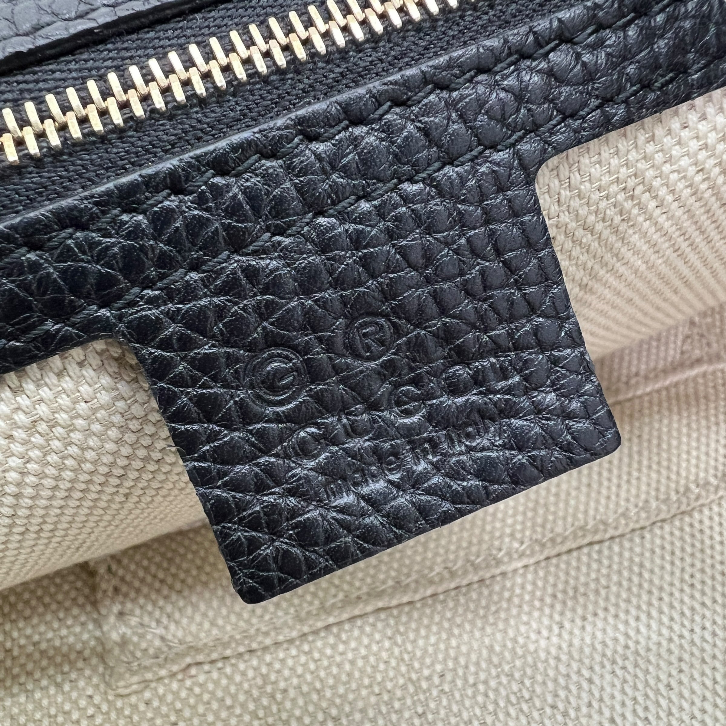 GUCCI SOHO SHOPPING BAG IN PELLE