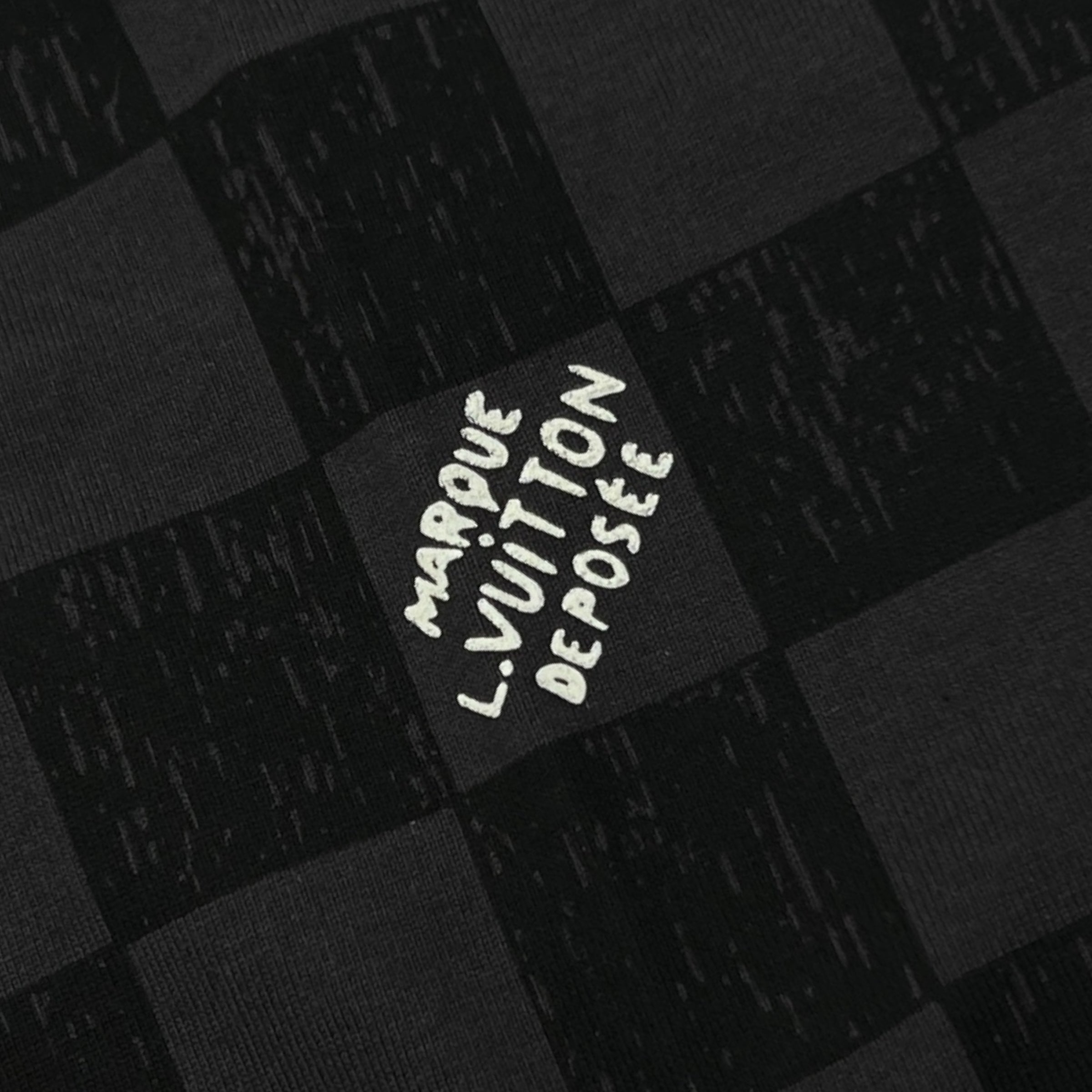 T-shirt in cotone con motivo Damier taglia L