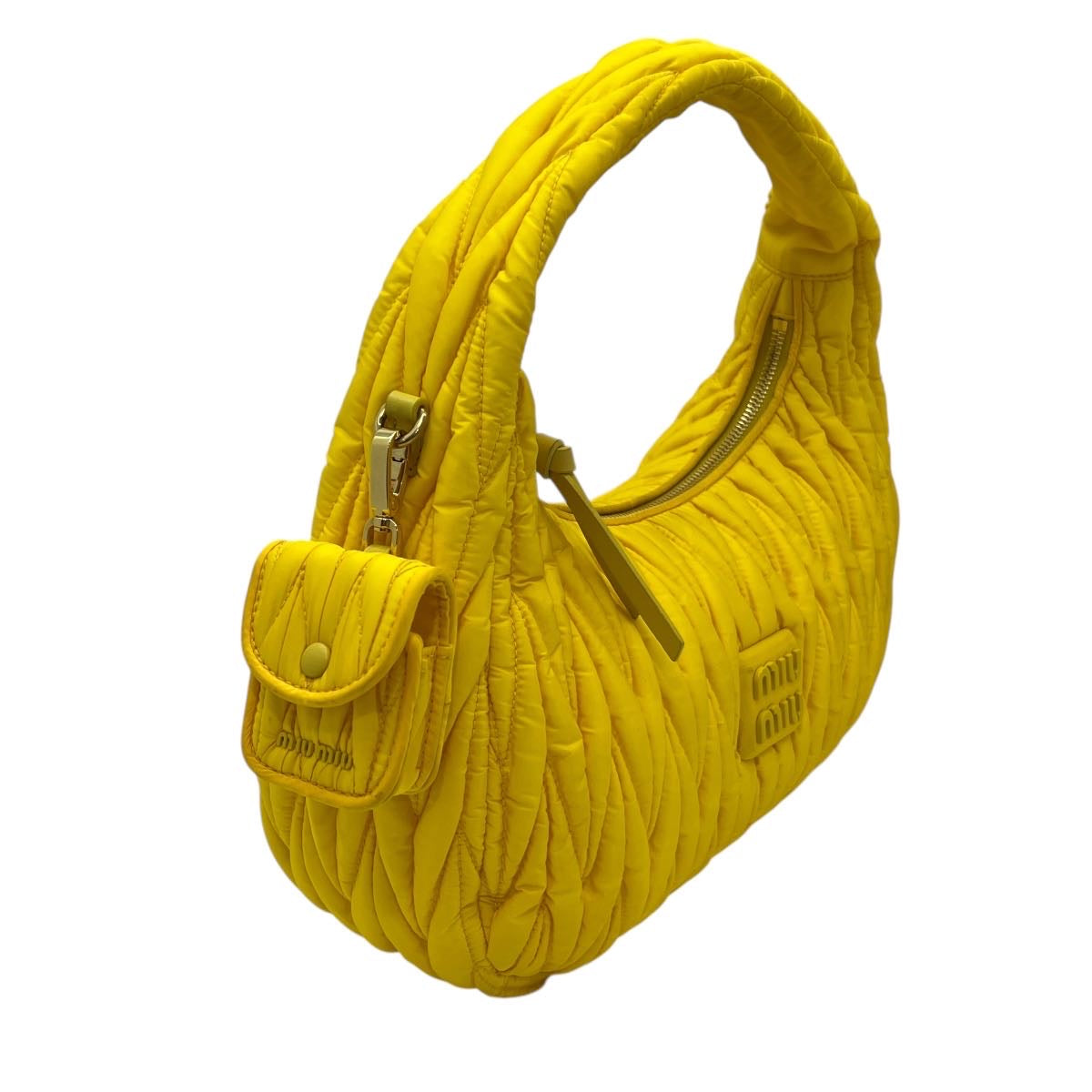 MIU MIU BORSA HOBO WANDER MATELASSÉ IN RE-NYLON