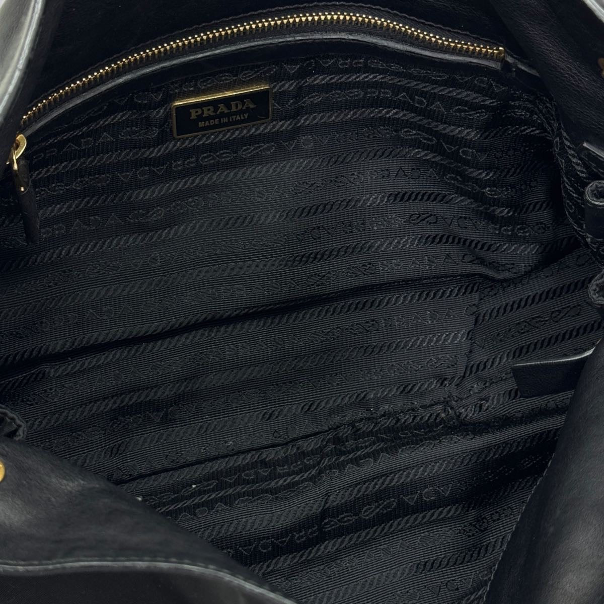 Borsa vintage in nylon e pelle