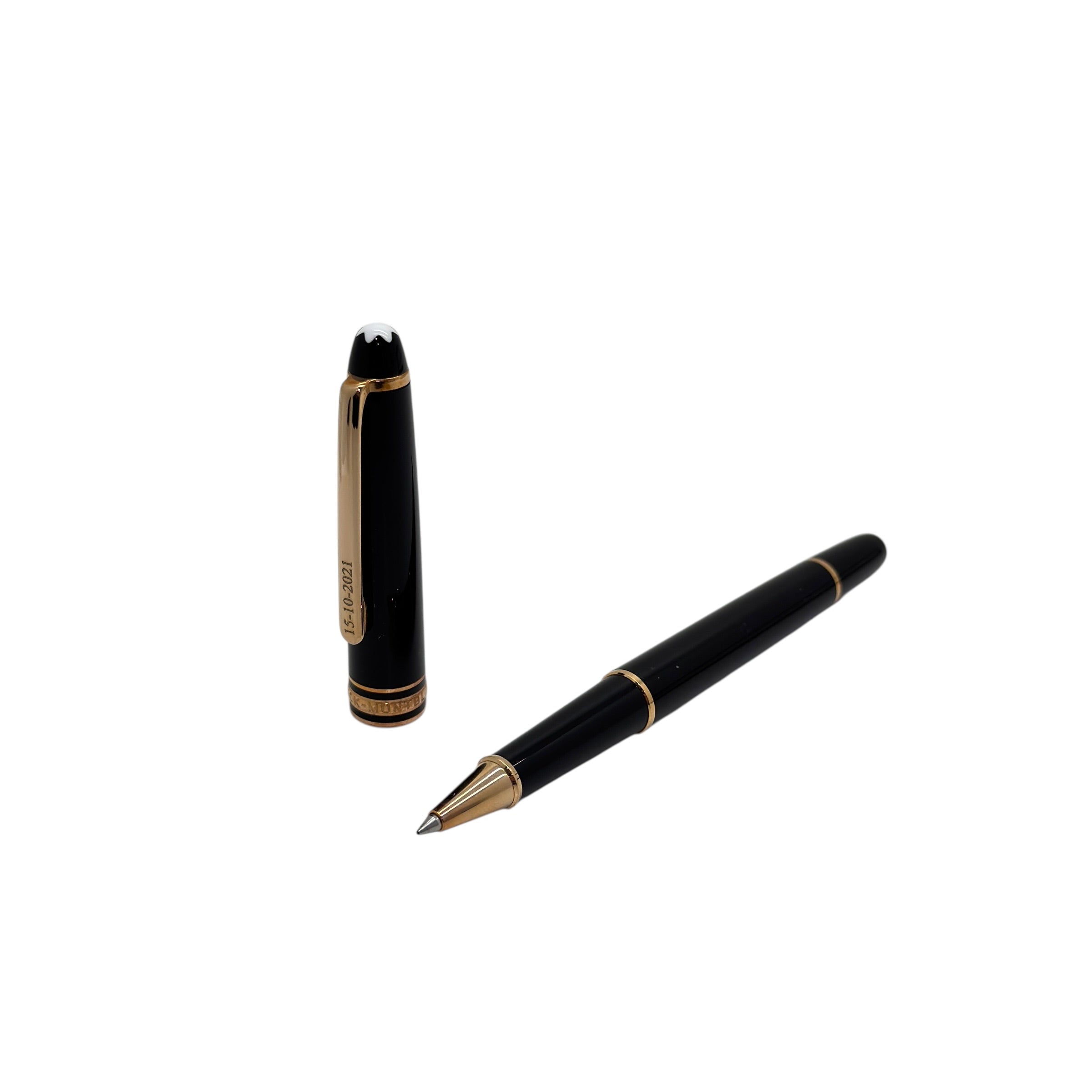 Penna Roller Meisterstück Placcata Oro Rosa con incisione