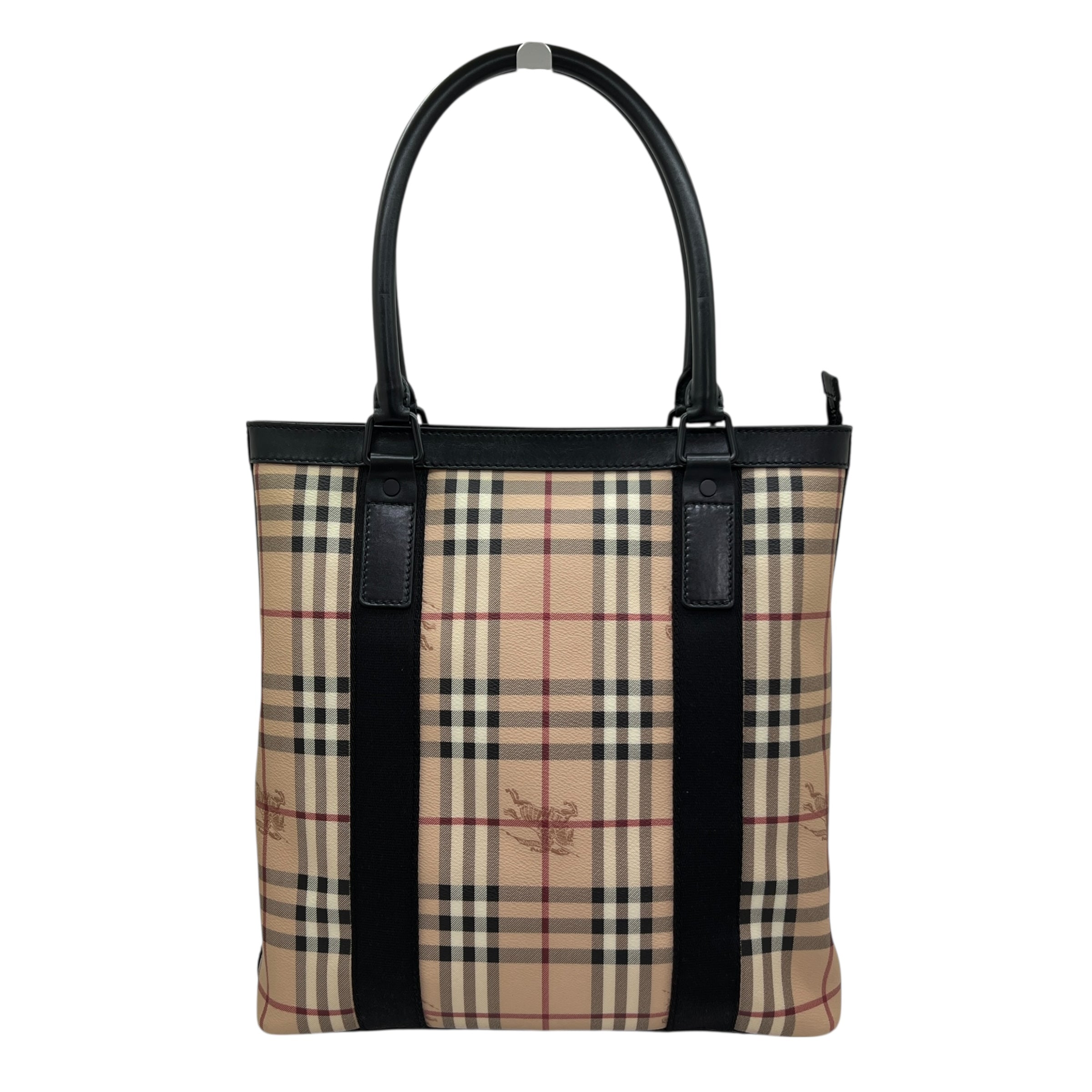 Borsa shopping in pelle Check