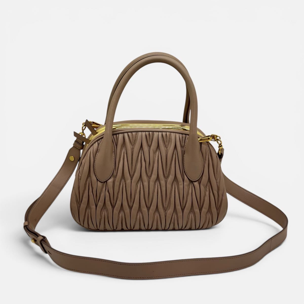 Borsa a tracolla in Nappa Matelassè