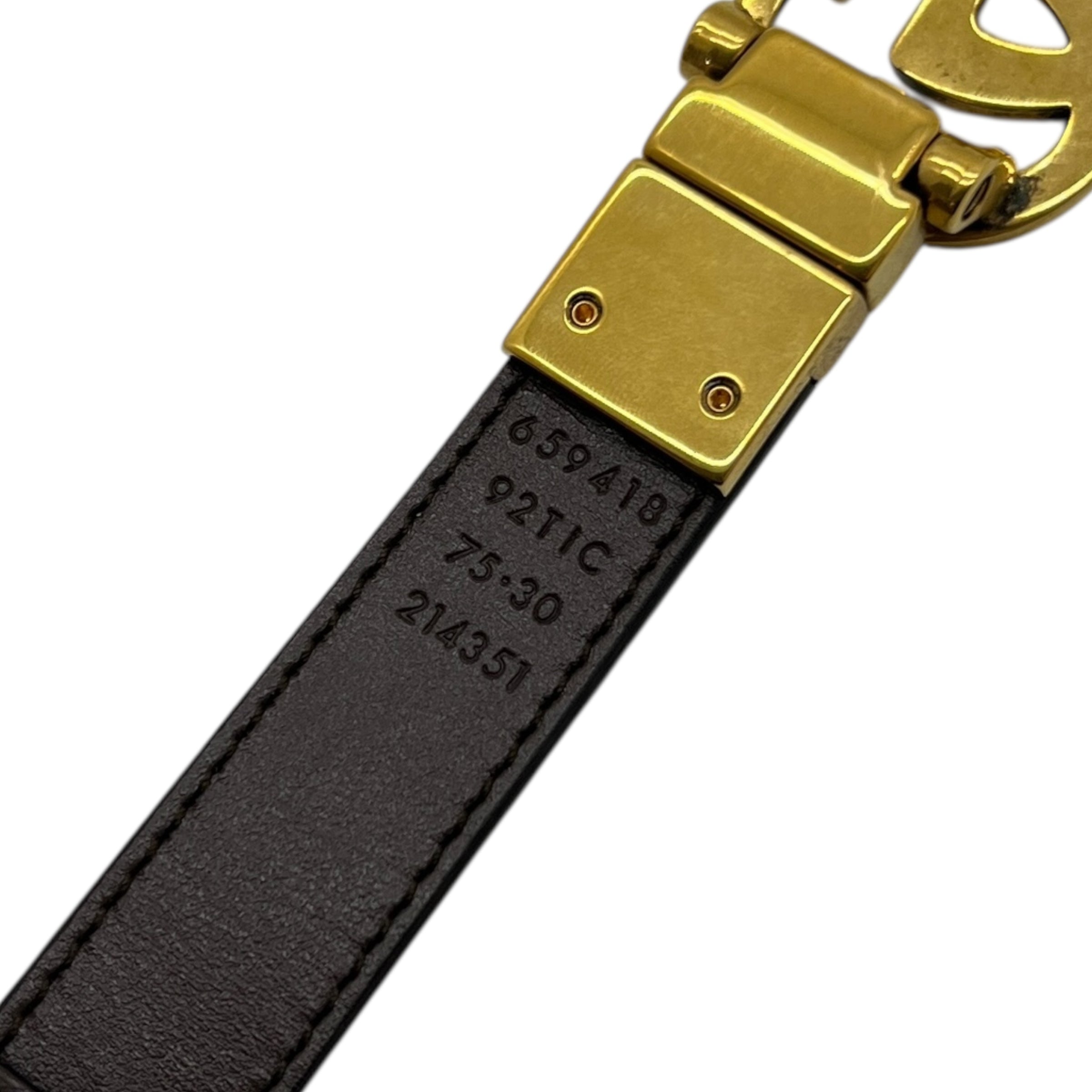 Cintura sottile reversibile GG Marmont taglia 75