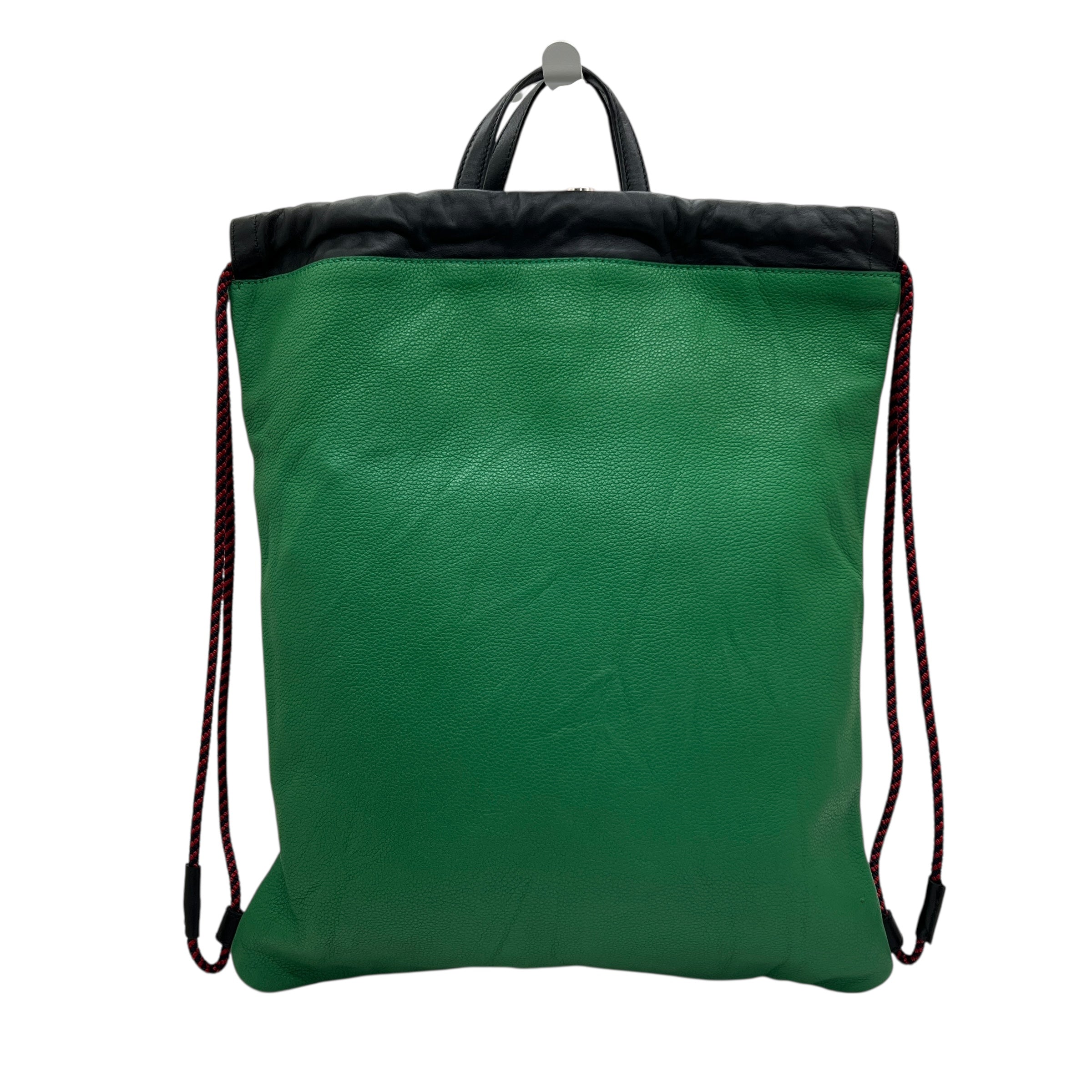 Zaino in pelle con coulisse