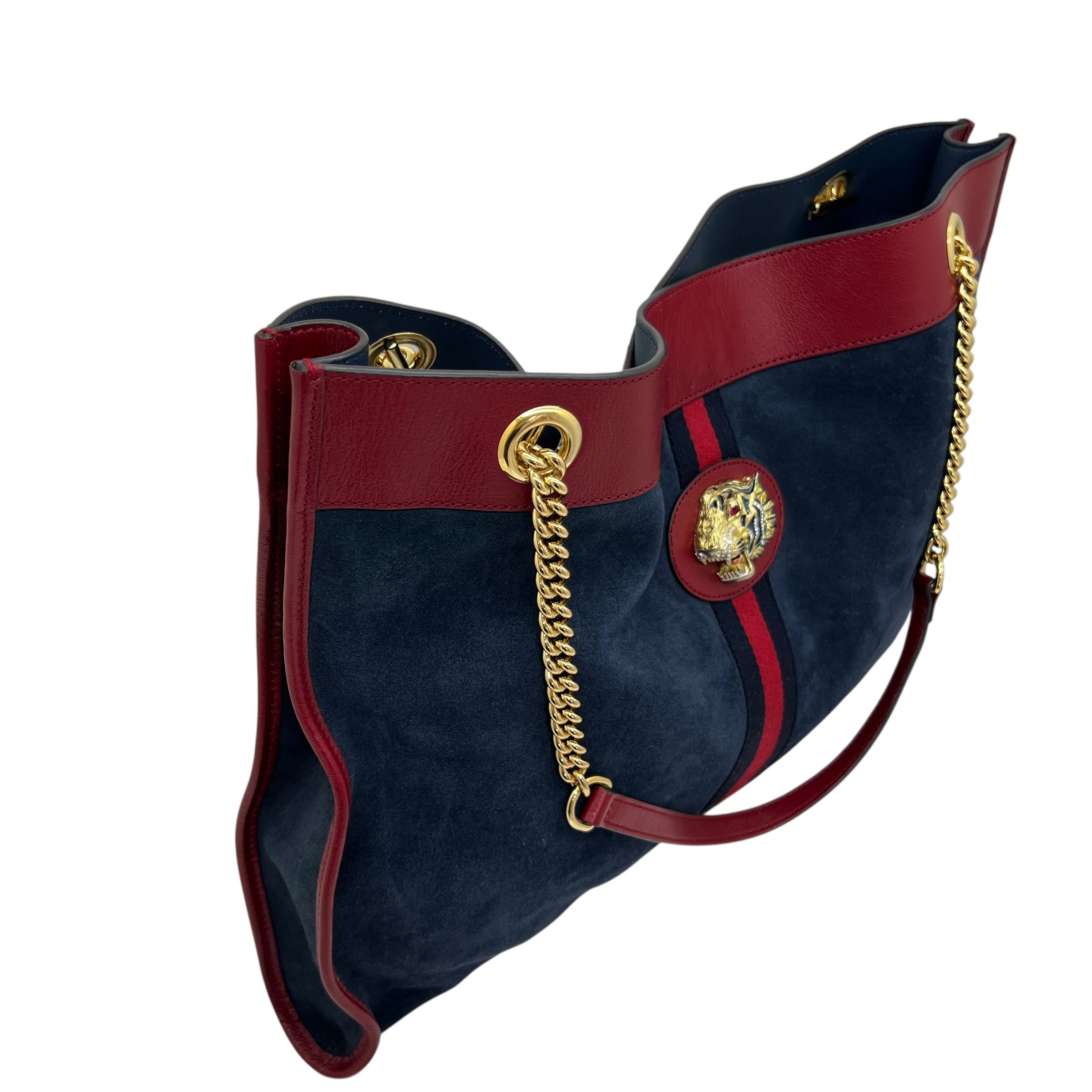 Raja borsa shopping in pelle scamosciata