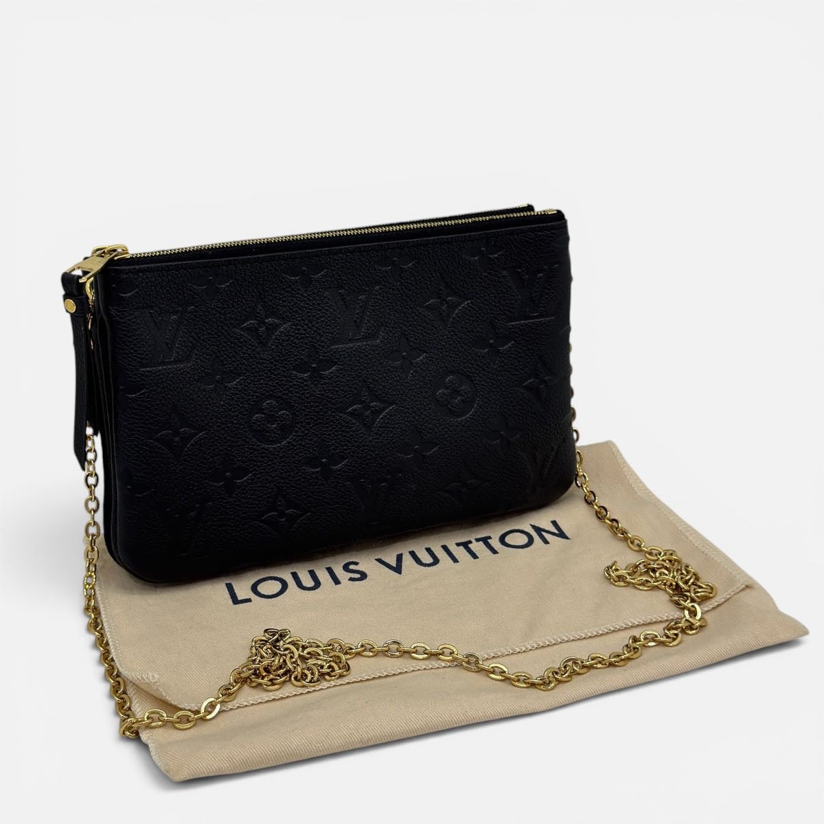 Pochette Double Zip Empreinte