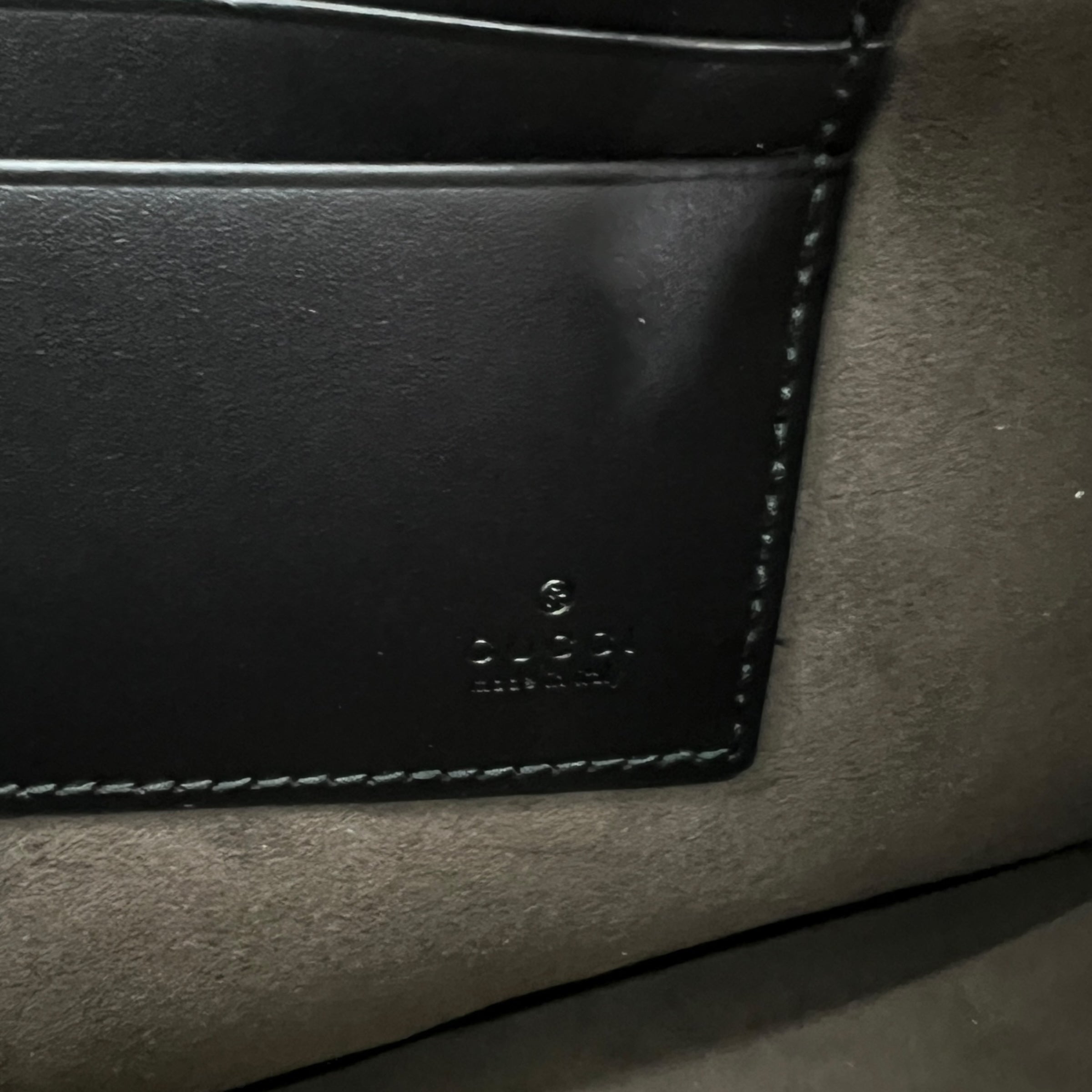 Pochette in GG Supreme e pelle