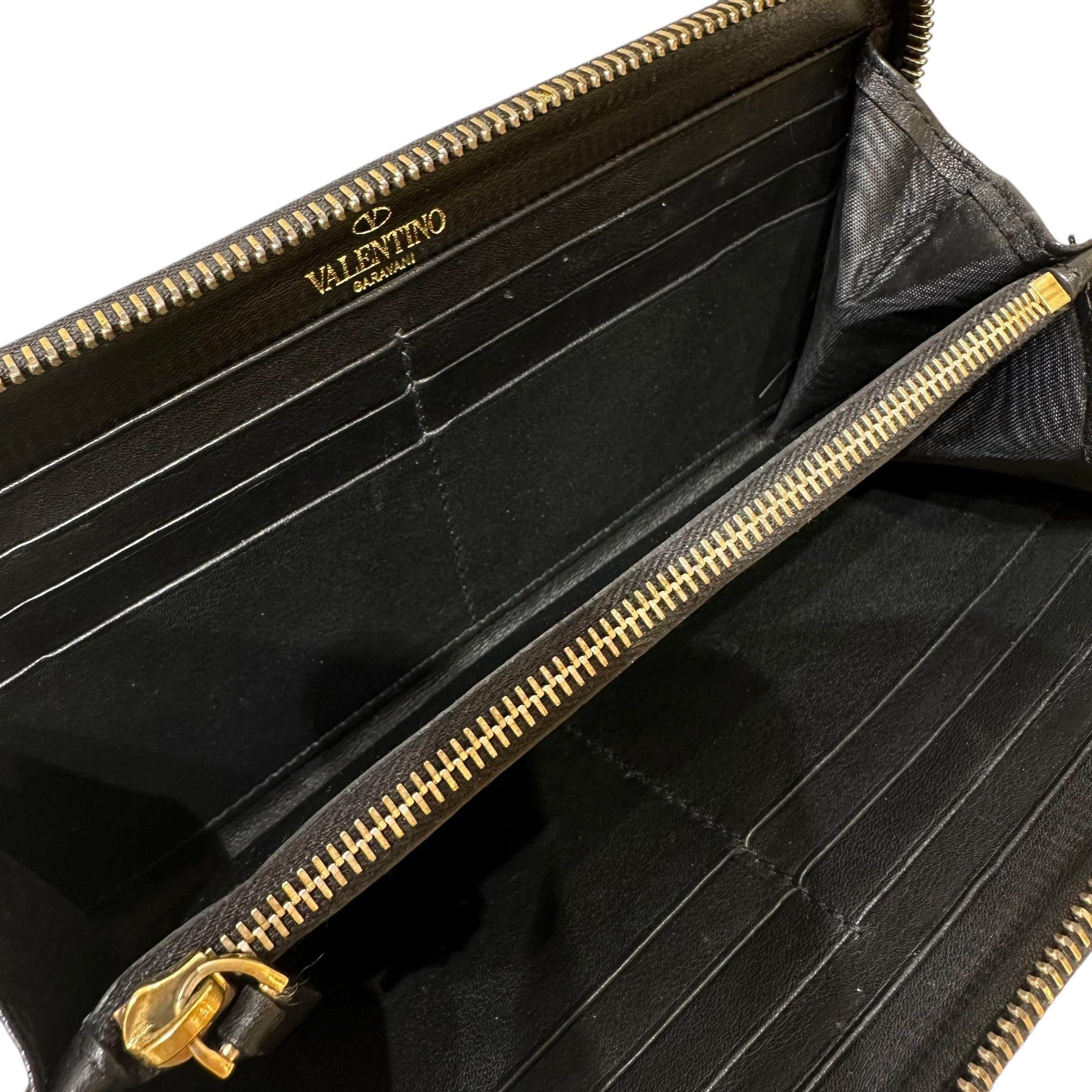 Portafoglio Rockstud con zip