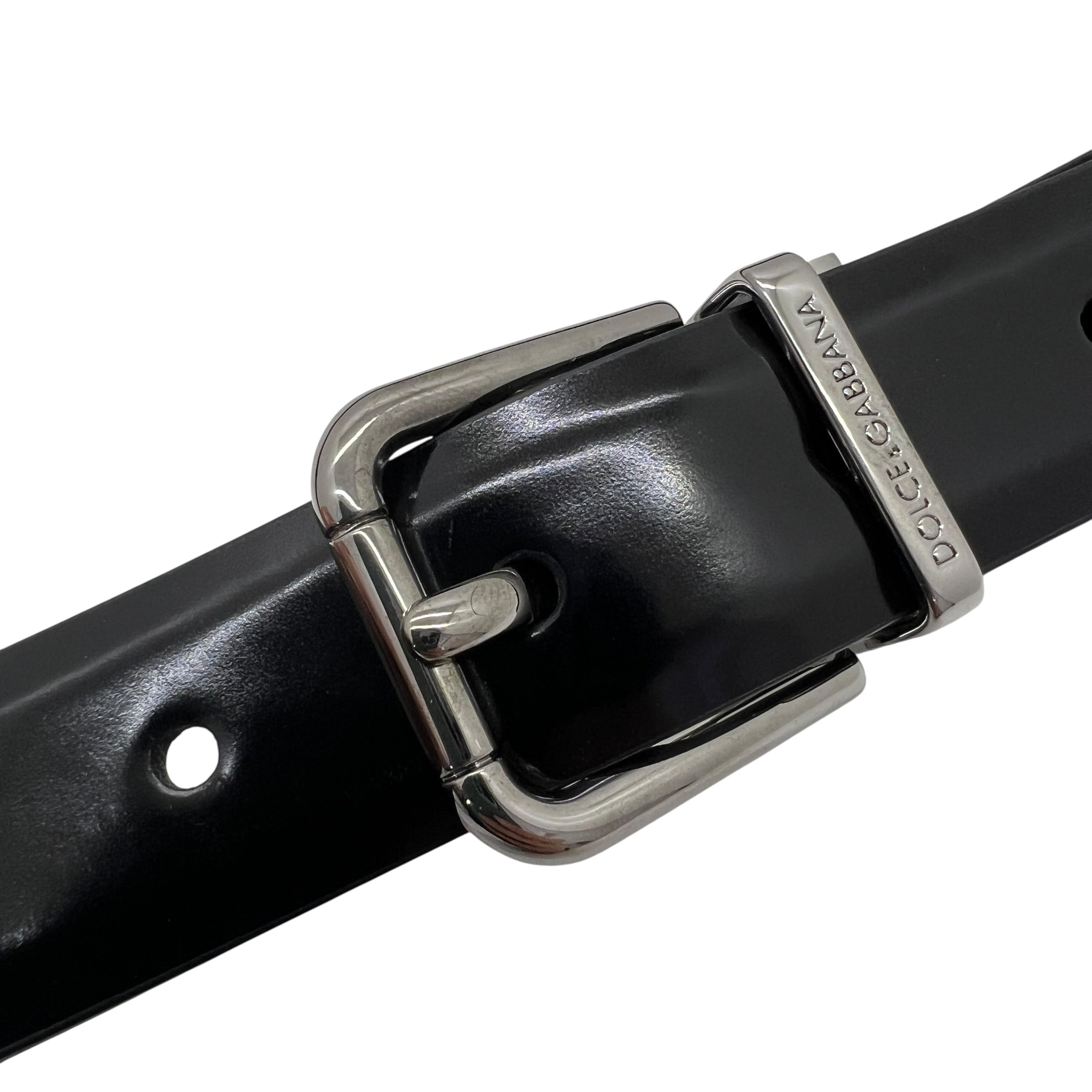 Cintura sottile in pelle liscia taglia 90