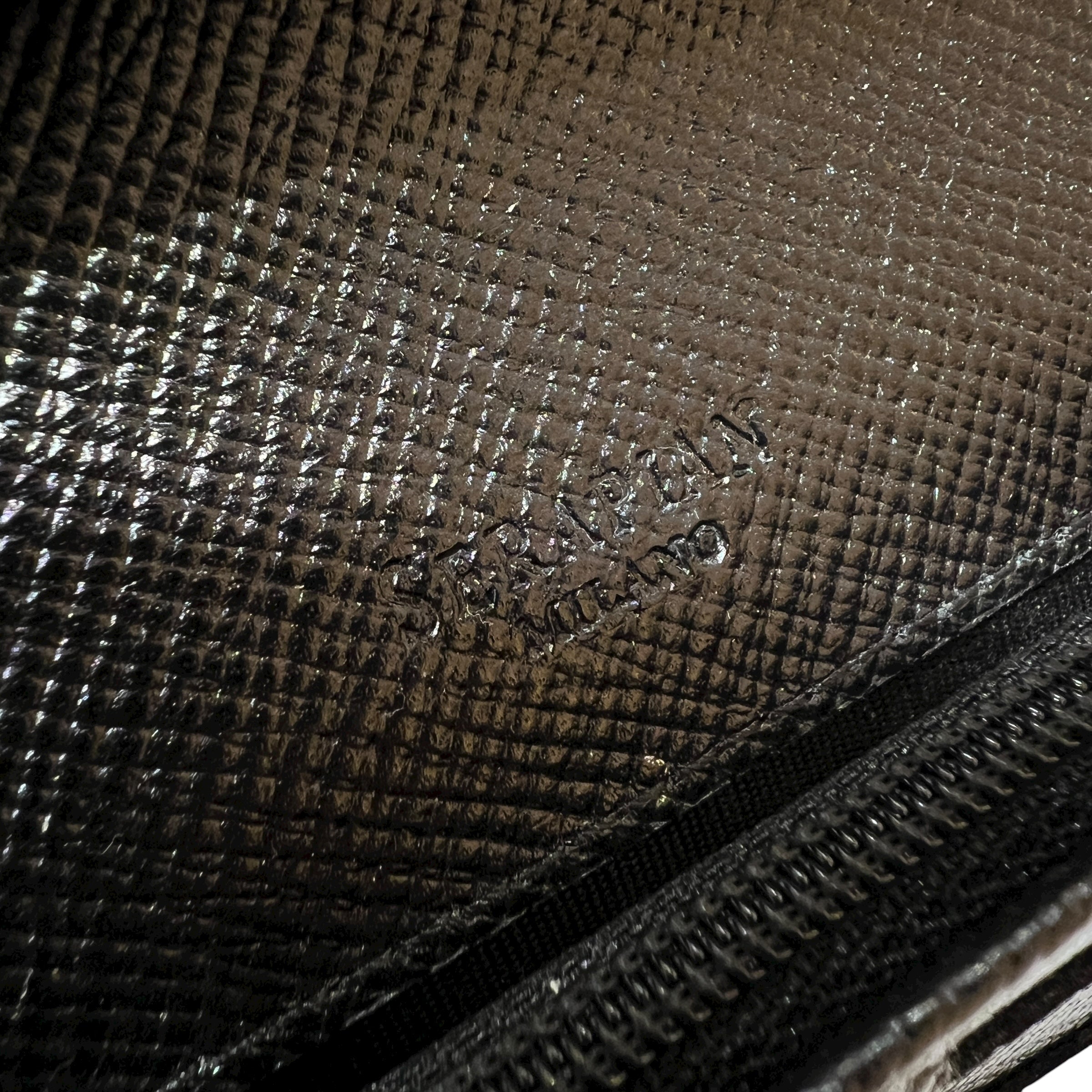 Portafoglio allungato in pelle Saffiano