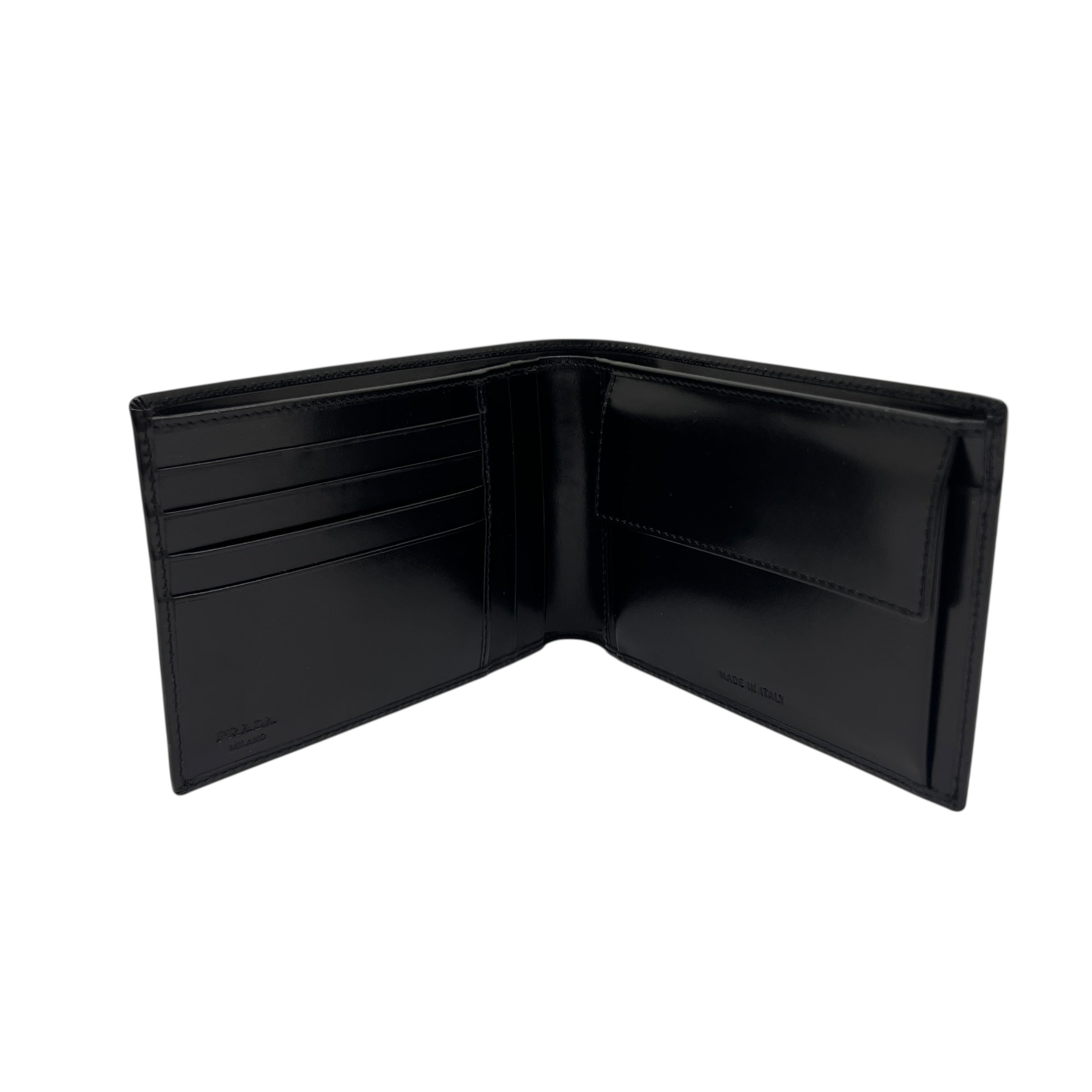 Portafoglio in pelle nera