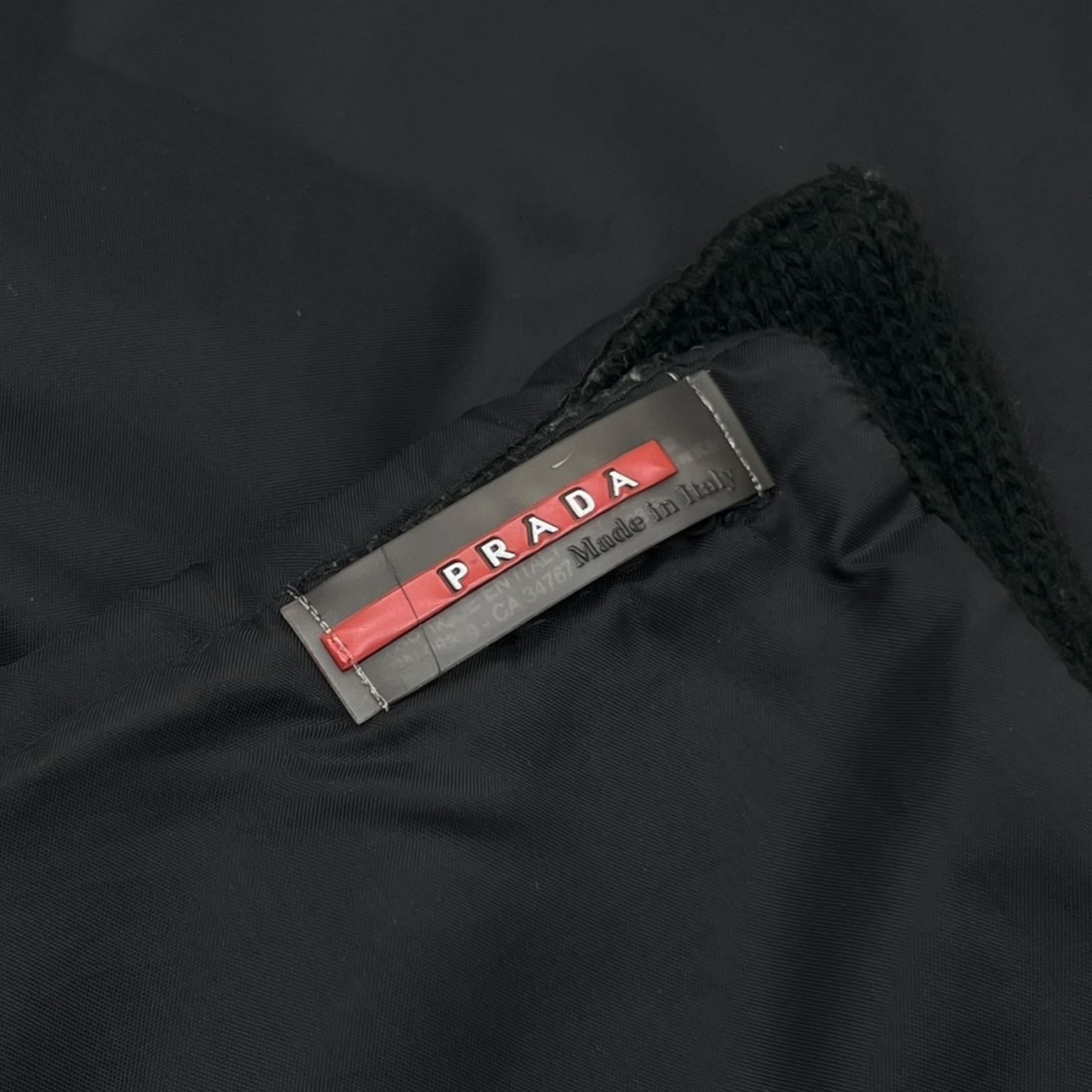 Prada sciarpa vintage in Nylon e lana