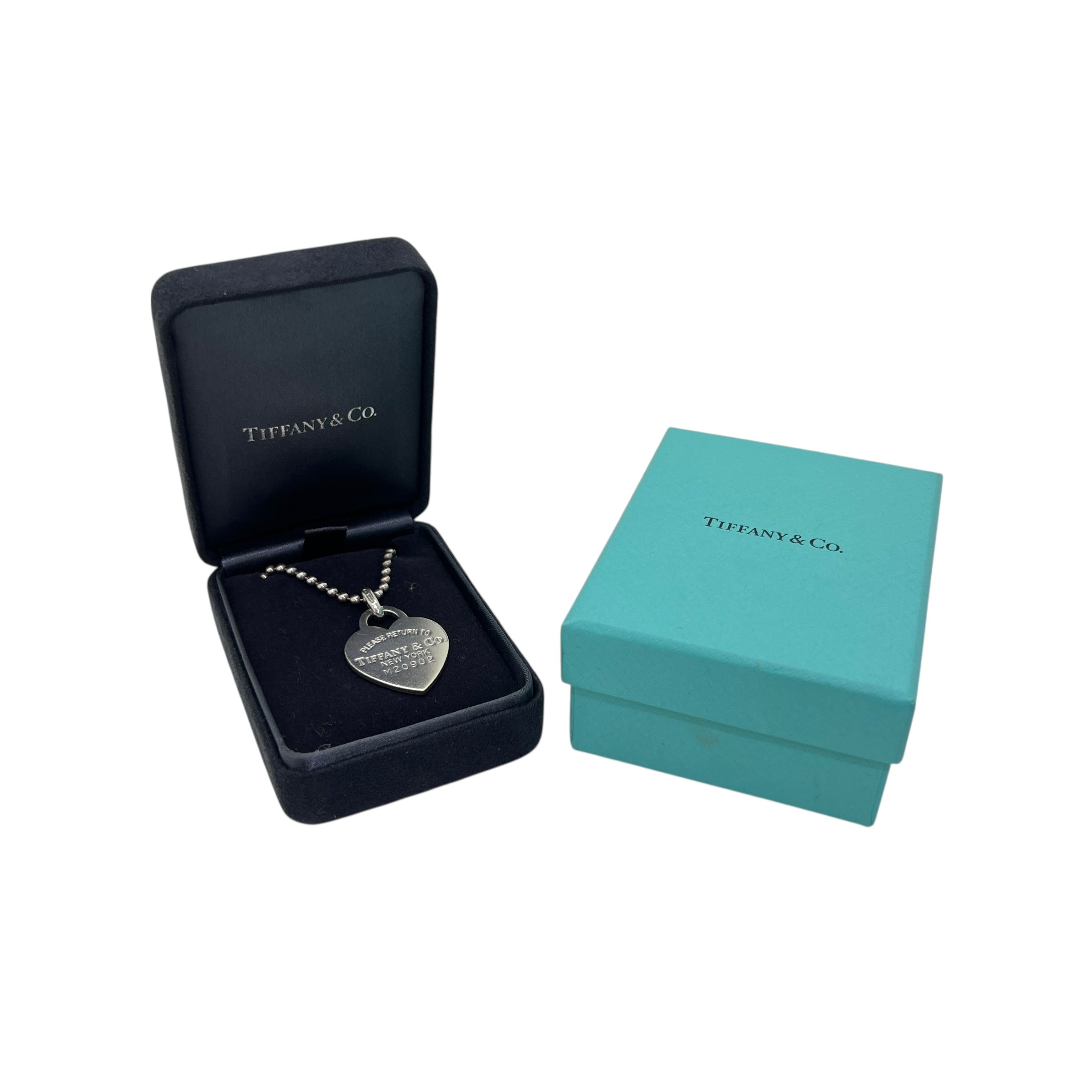 Pendente Heart Tag grande con catena