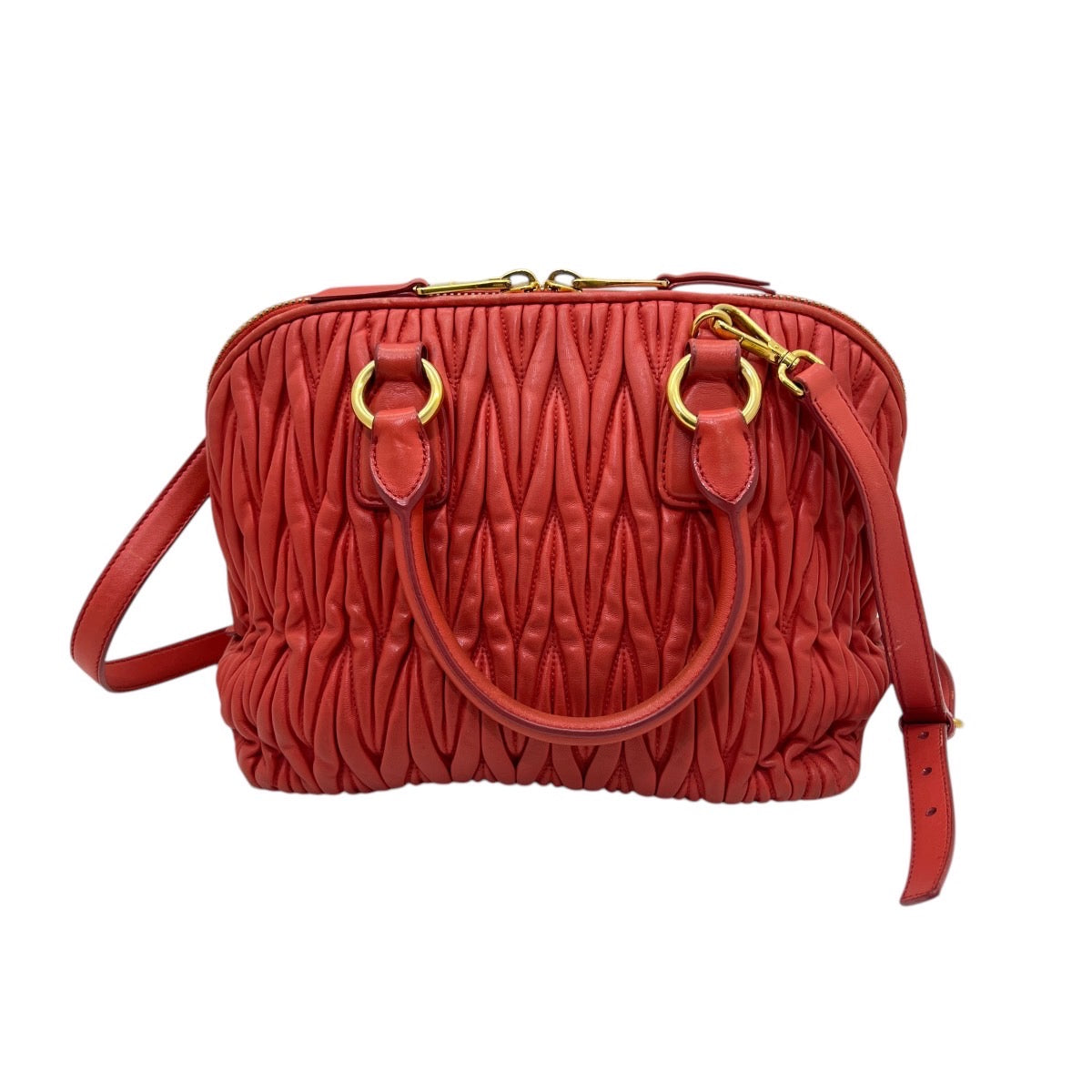 Borsa a tracolla in nappa goffrata