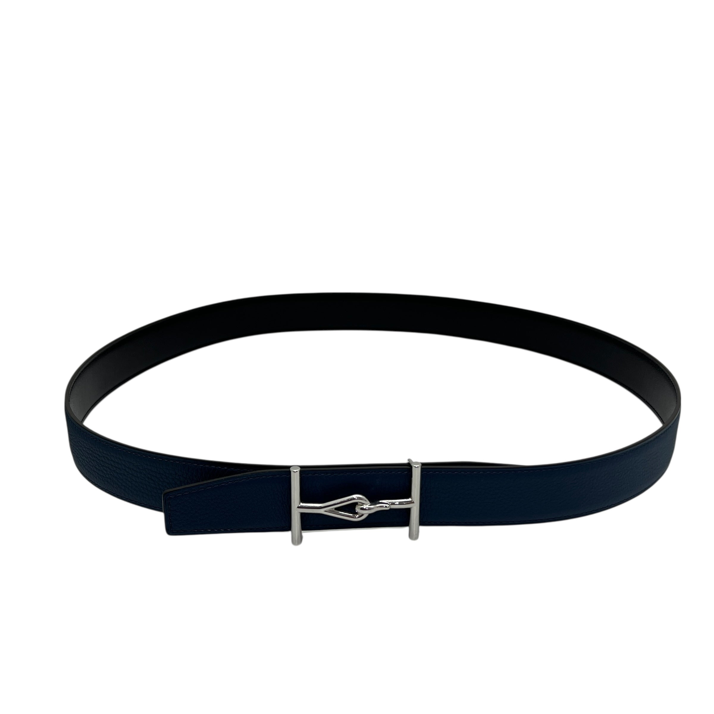 Fibbia da cintura Jumbo & Pelle reversibile per cintura 32 mm taglia 100