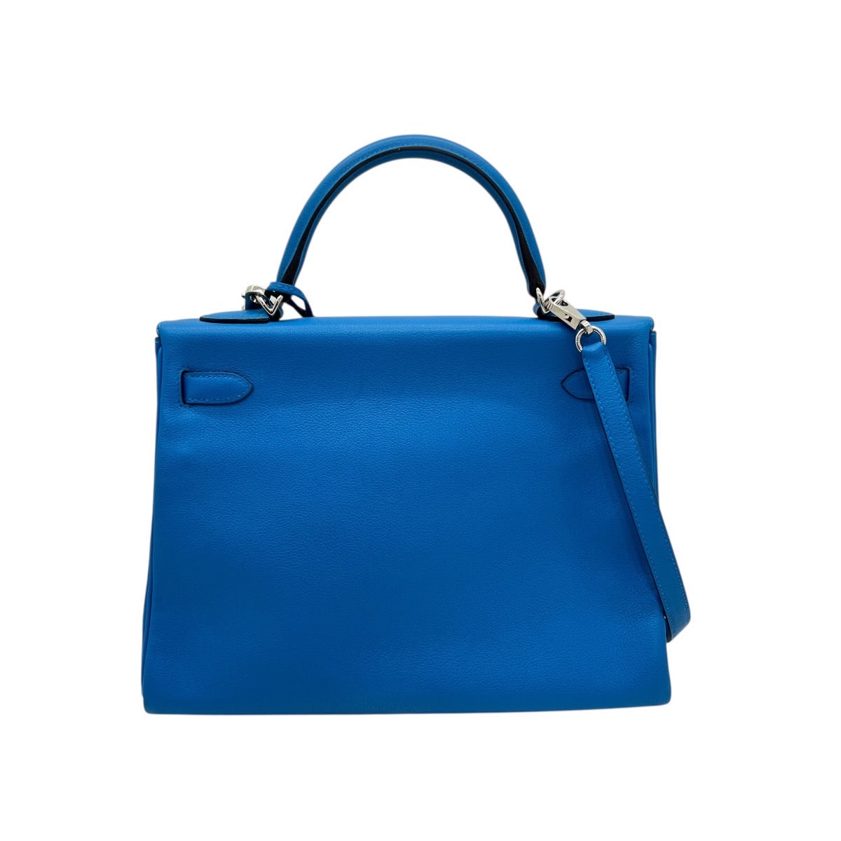 HERMÈS KELLY 32 EVERCOLOR BLU HYDRA