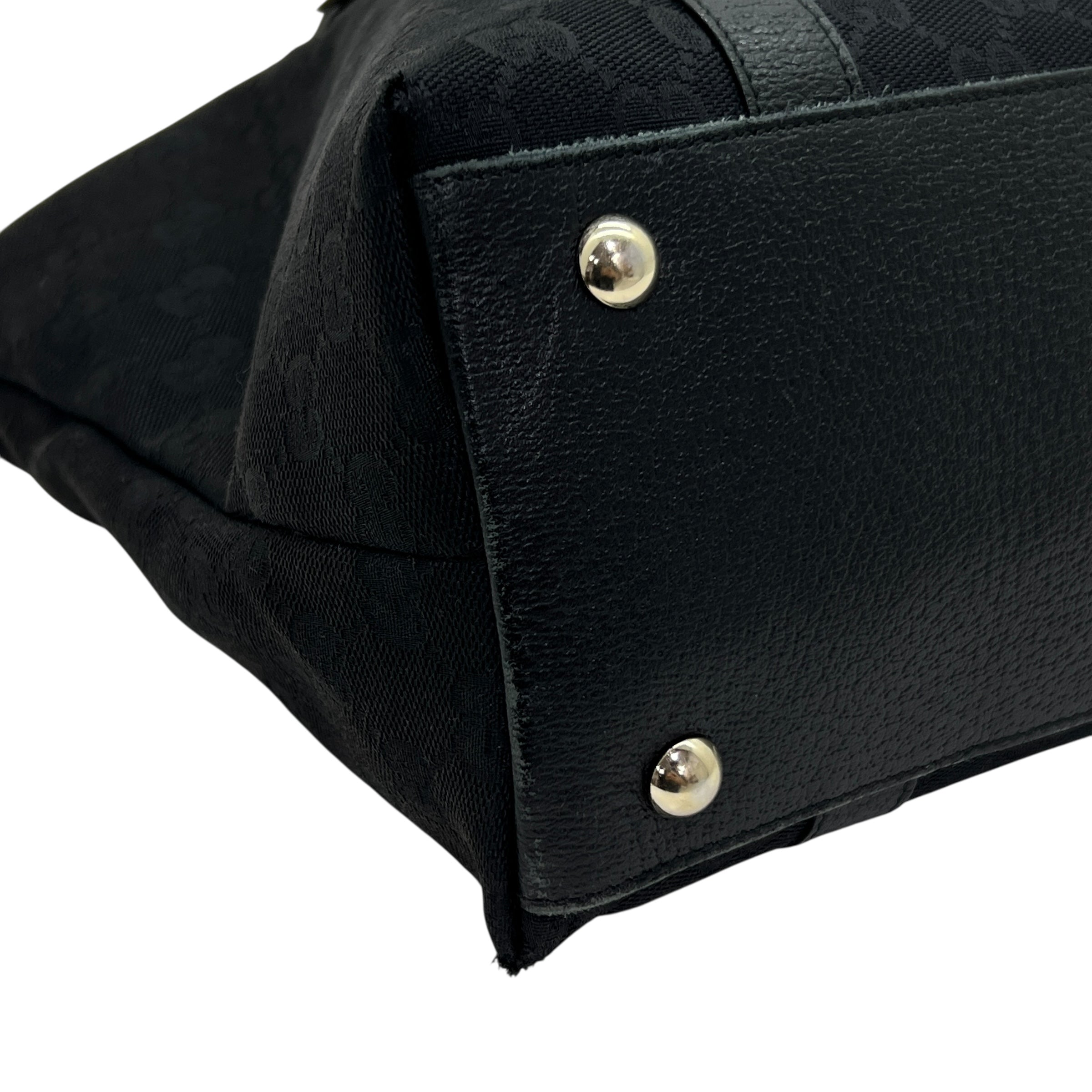 Borsa a spalla in tessuto GG e pelle