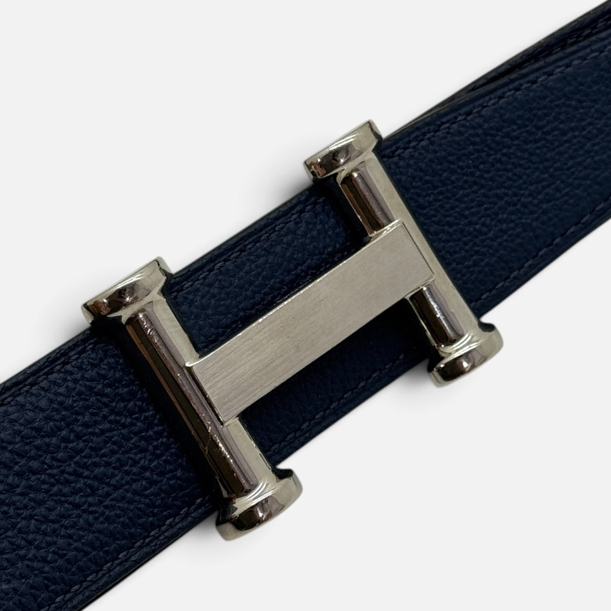 Fibbia H per cintura e pelle reversibile per cintura 32 mm taglia 110