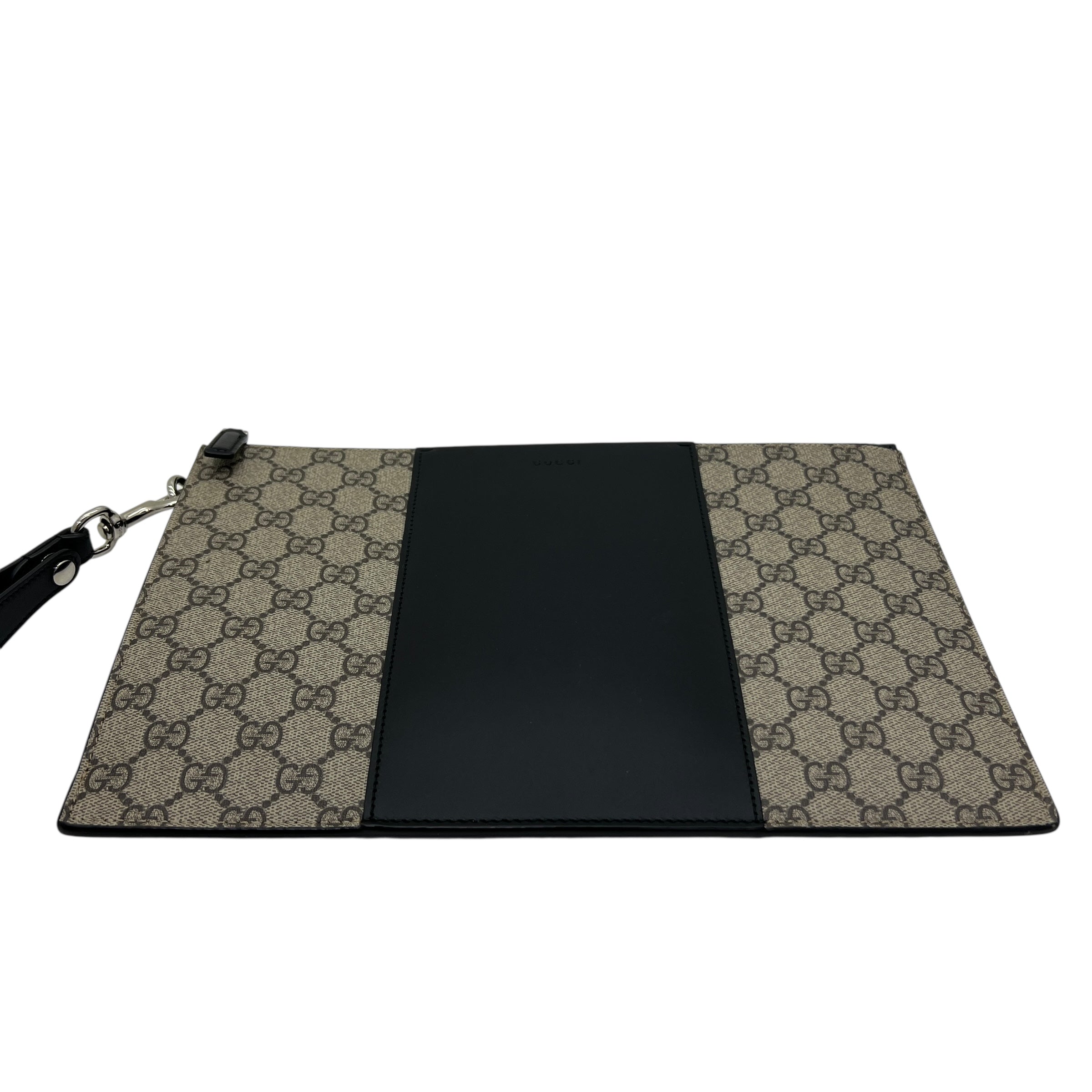 Pochette in GG Supreme e pelle