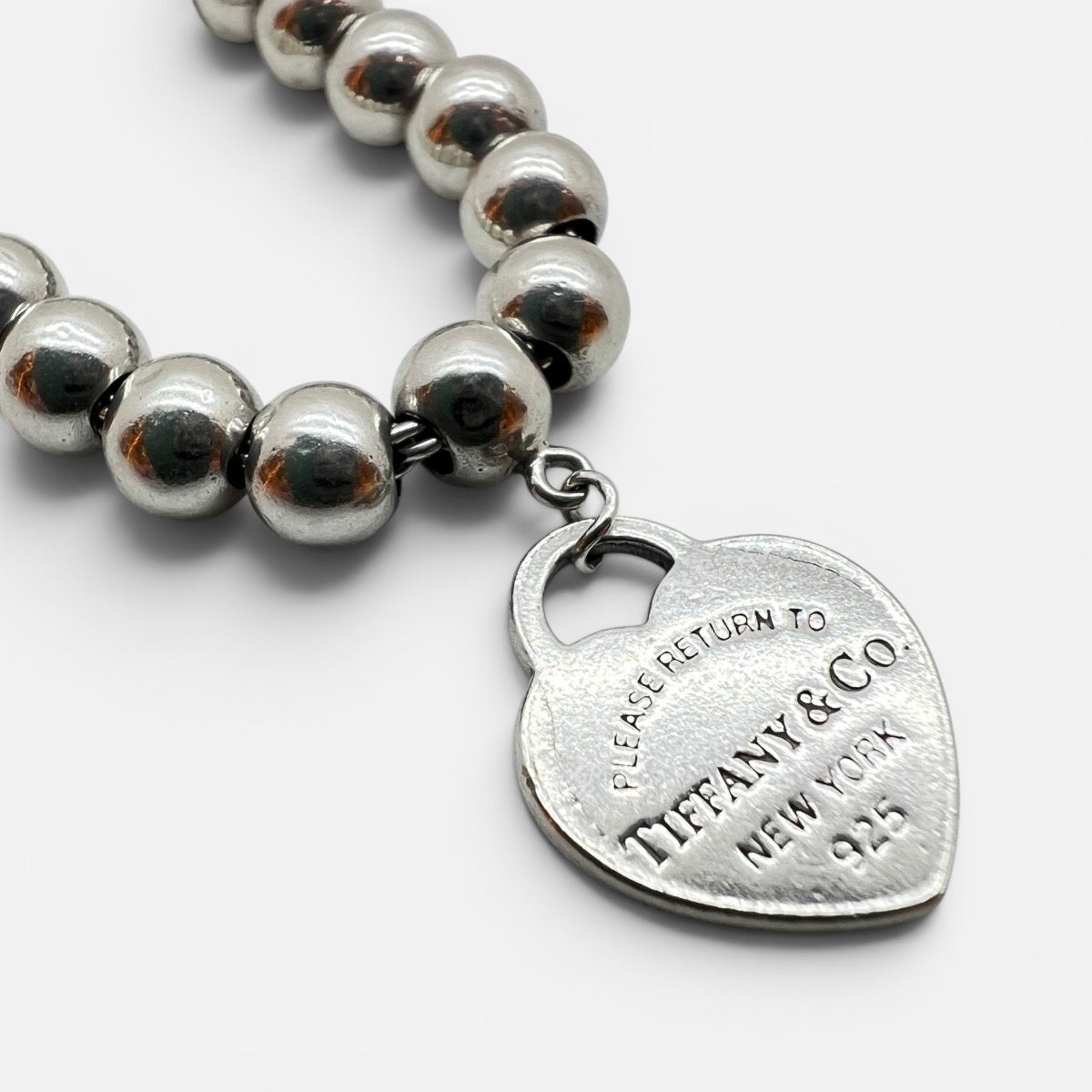 Bracciale Bead Heart Tag Tiffany Blue