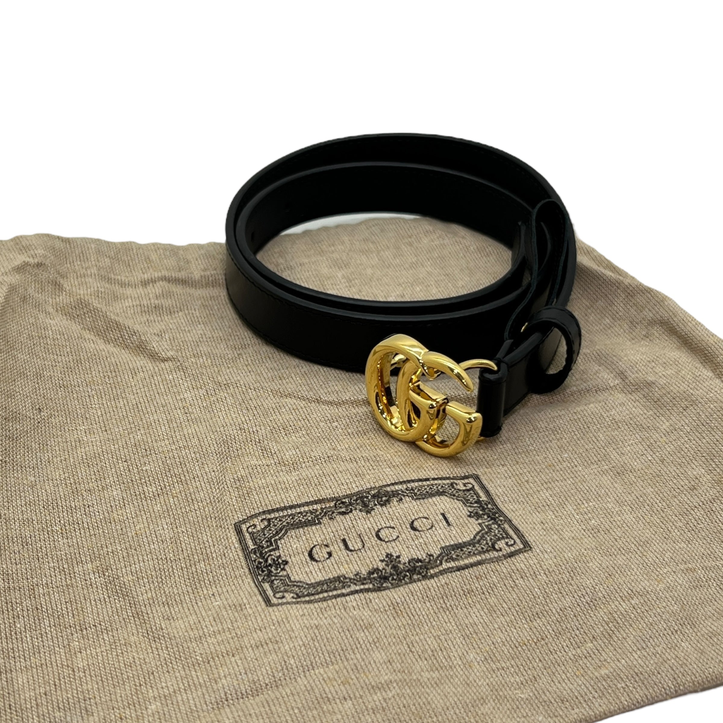 Gucci cintura da vita sottile GG Marmont tg 65
