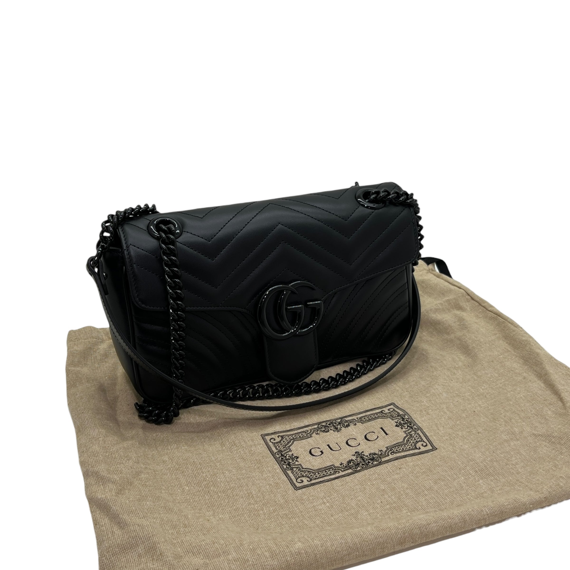 Borsa a spalla GG Marmont misura media