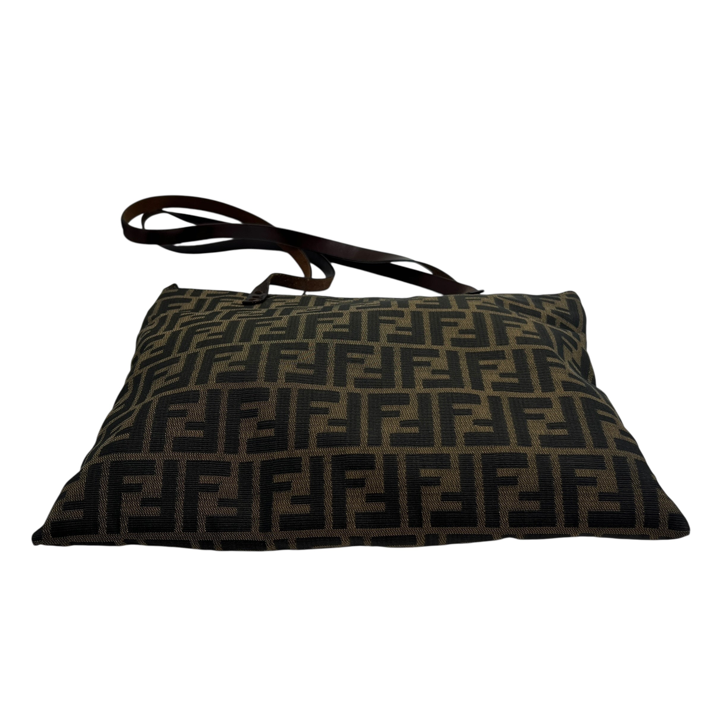 Tote bag in tessuto e pelle