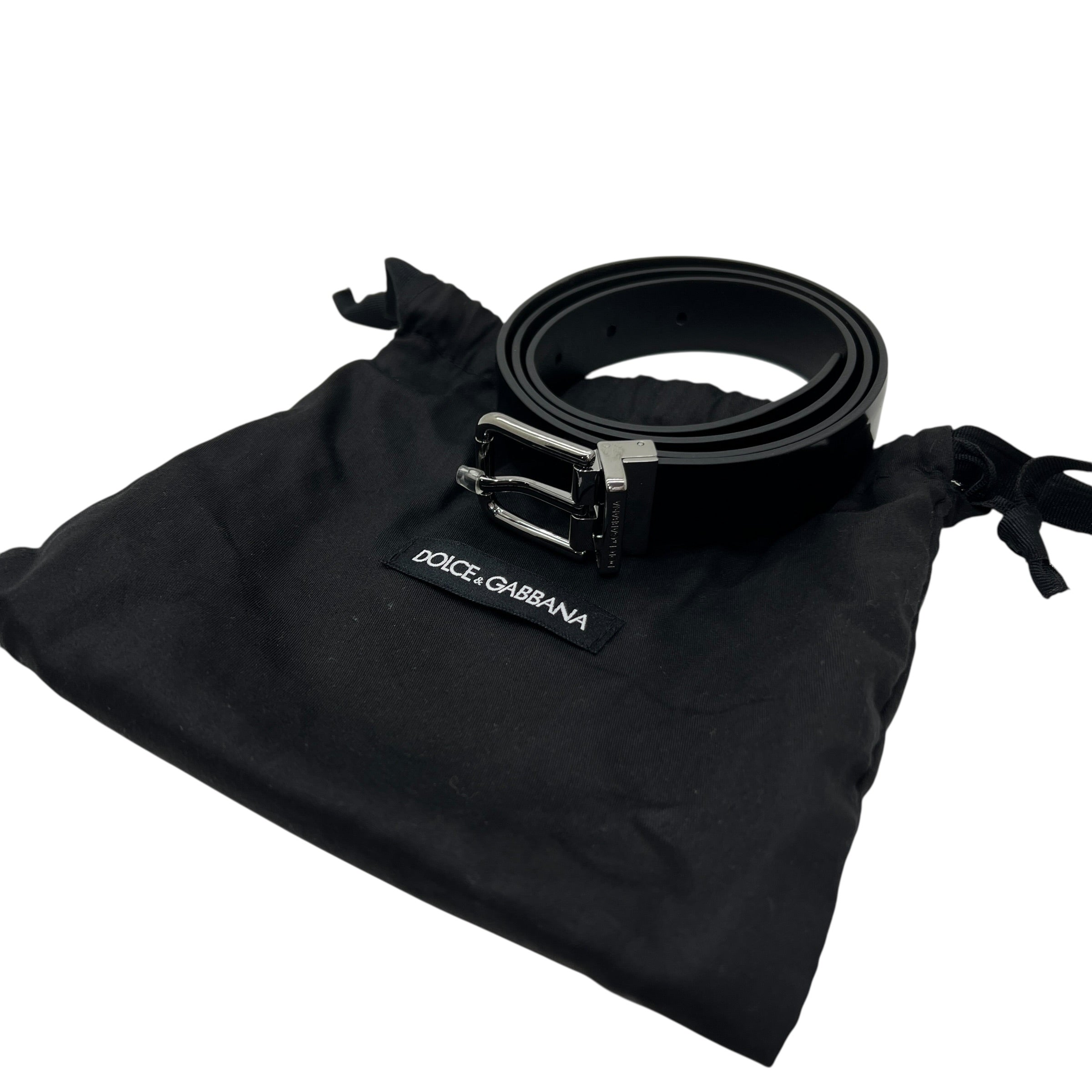 Cintura sottile in pelle liscia taglia 90