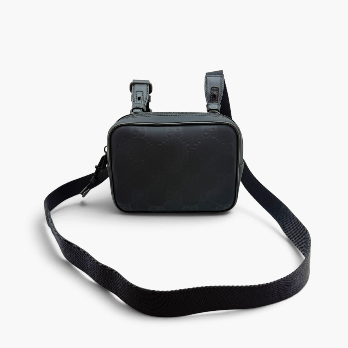 Borsa a tracolla GG Monogram Rubber effect